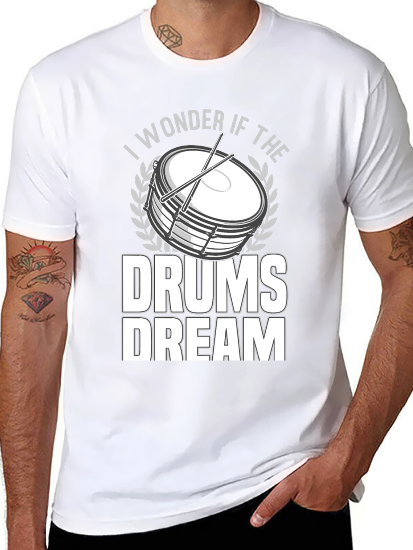 I Wonder if the Drums Dream Graphic Tee