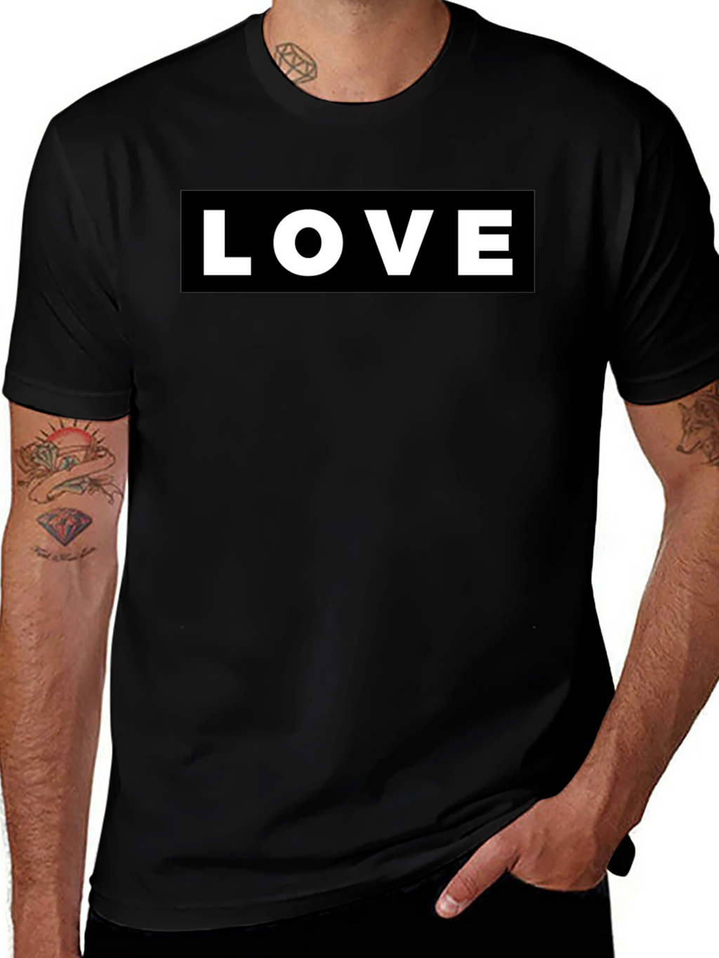 Love Graphic Black T-Shirt