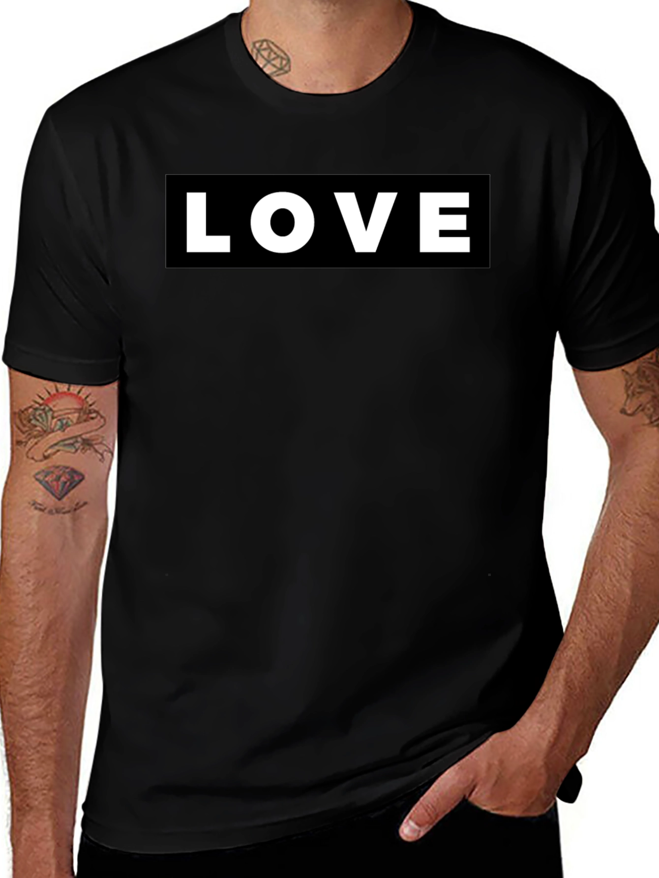 Love Graphic Black T-Shirt