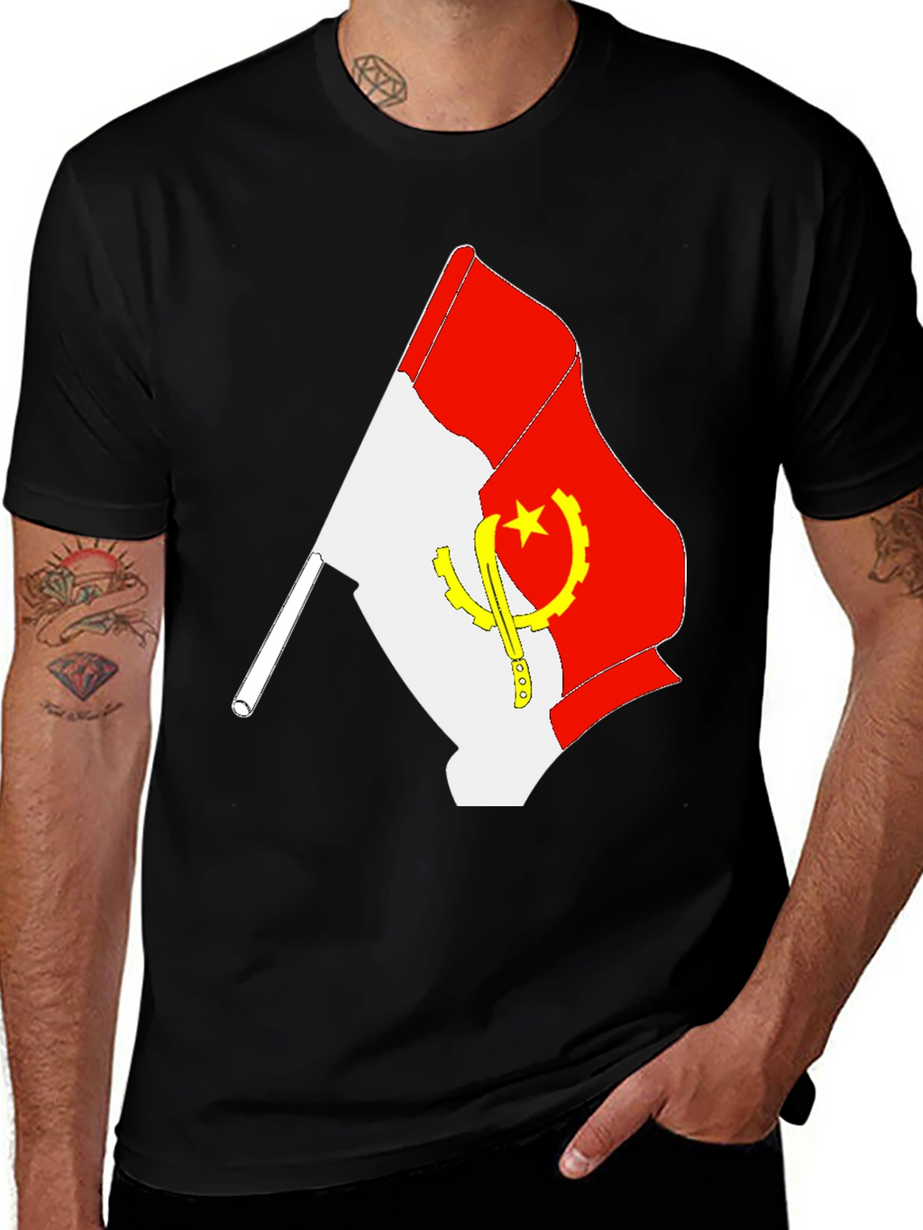 Angola Flag T-Shirt - Support Angola