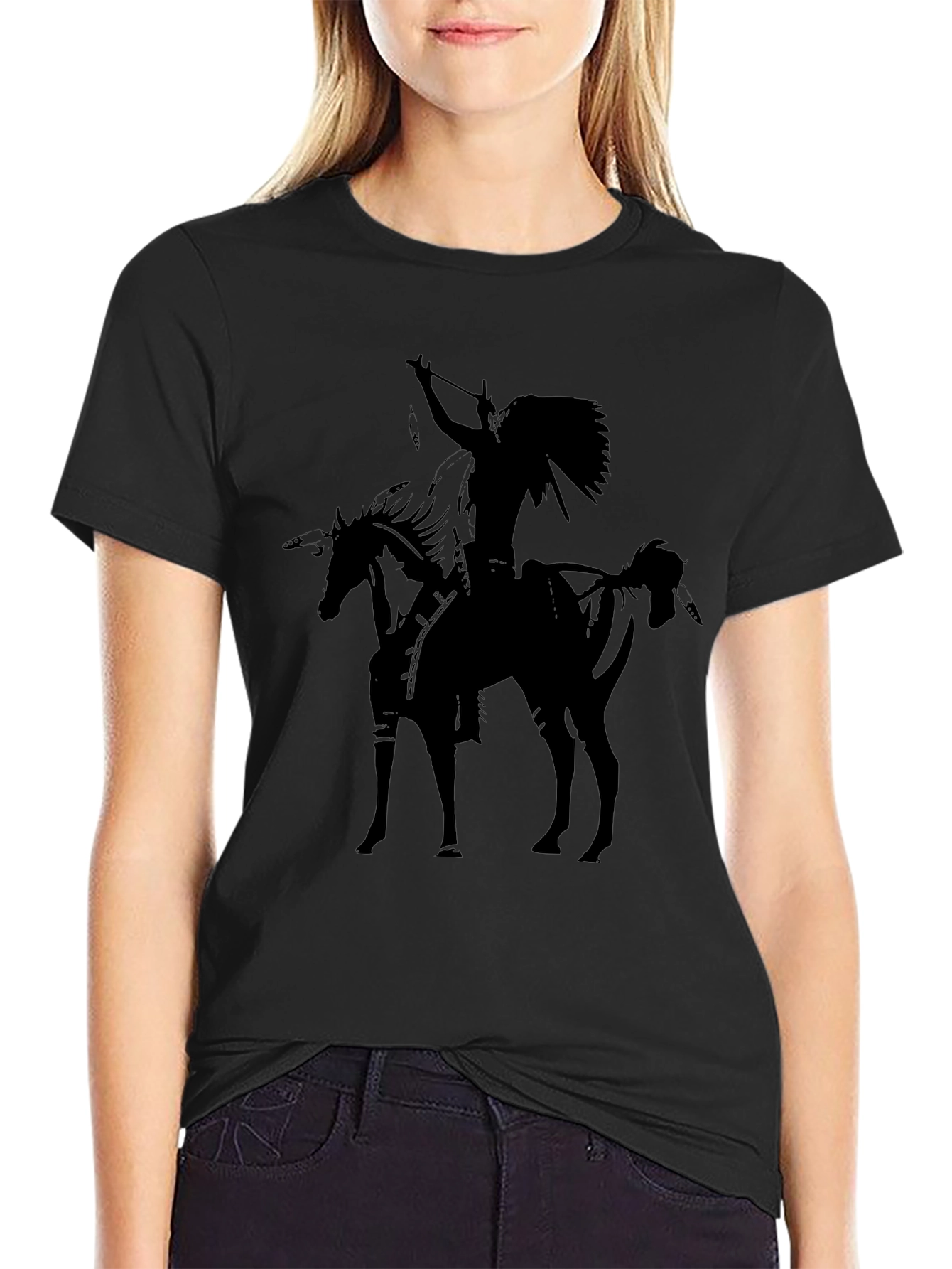 Native American Warrior Graphic Tee