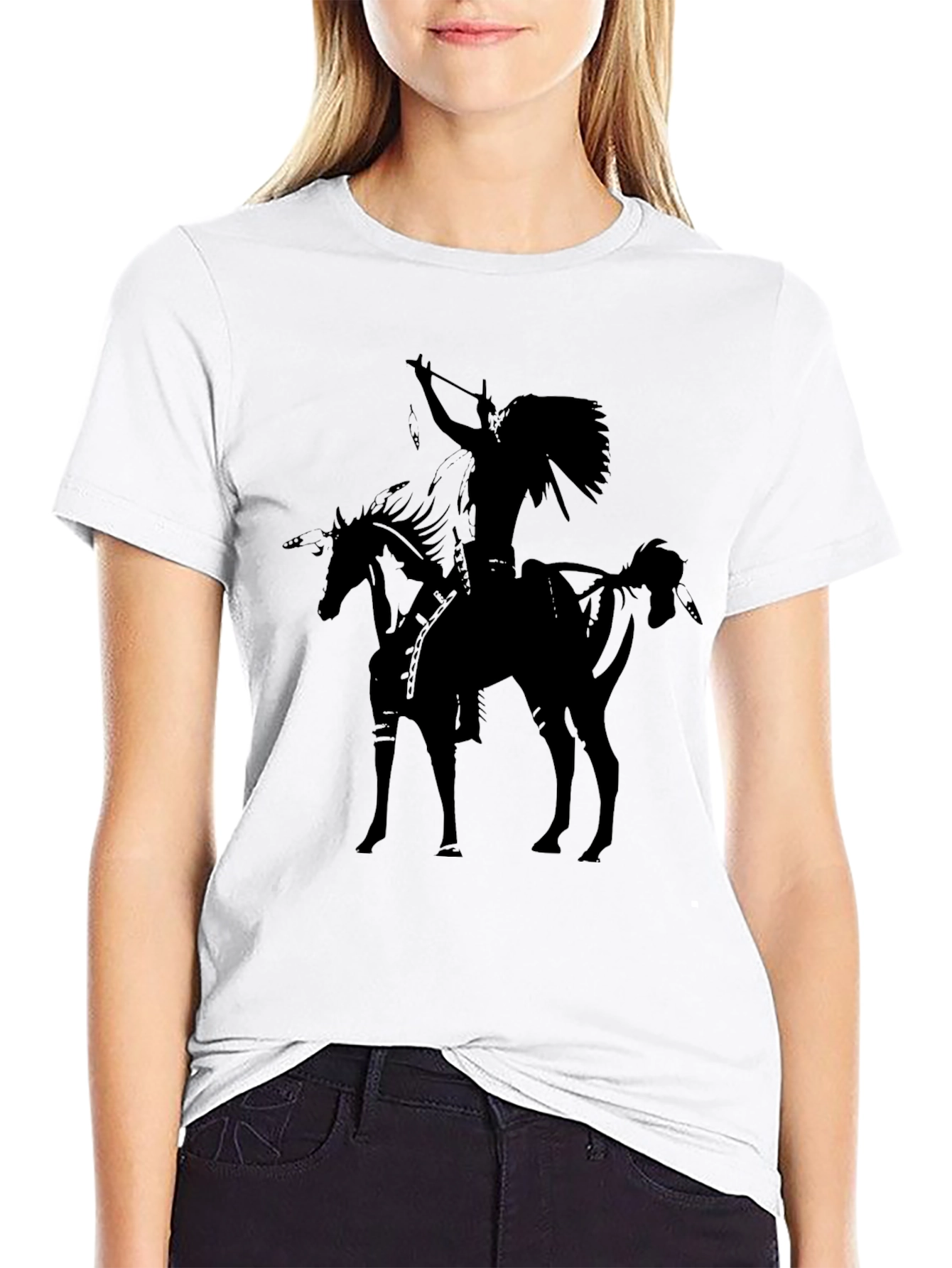 Native American Warrior Graphic Tee