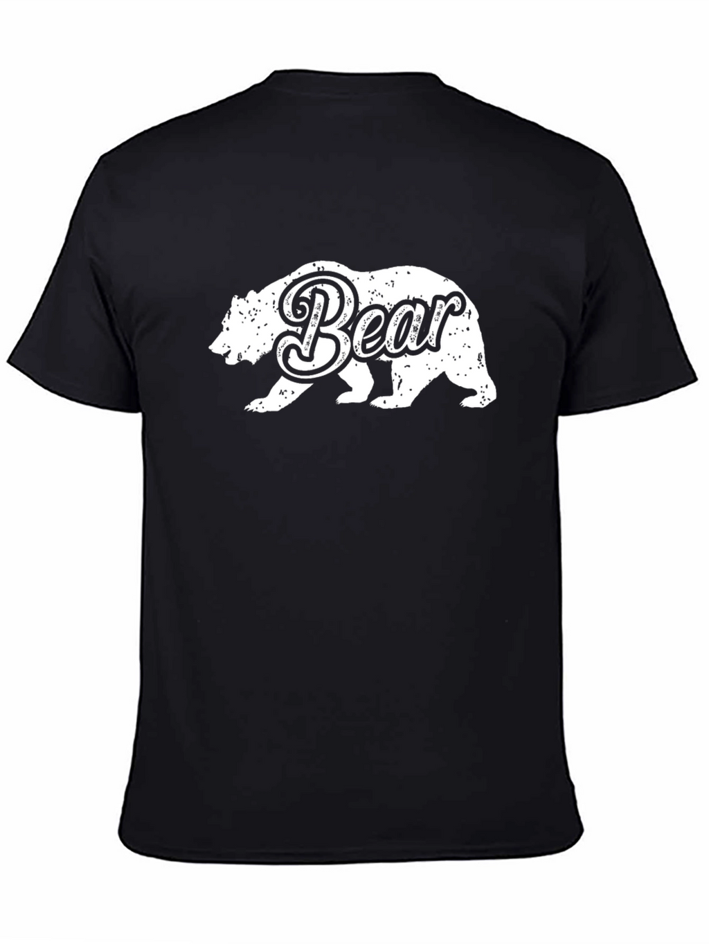 Bear Graphic T-Shirt - Distressed Design