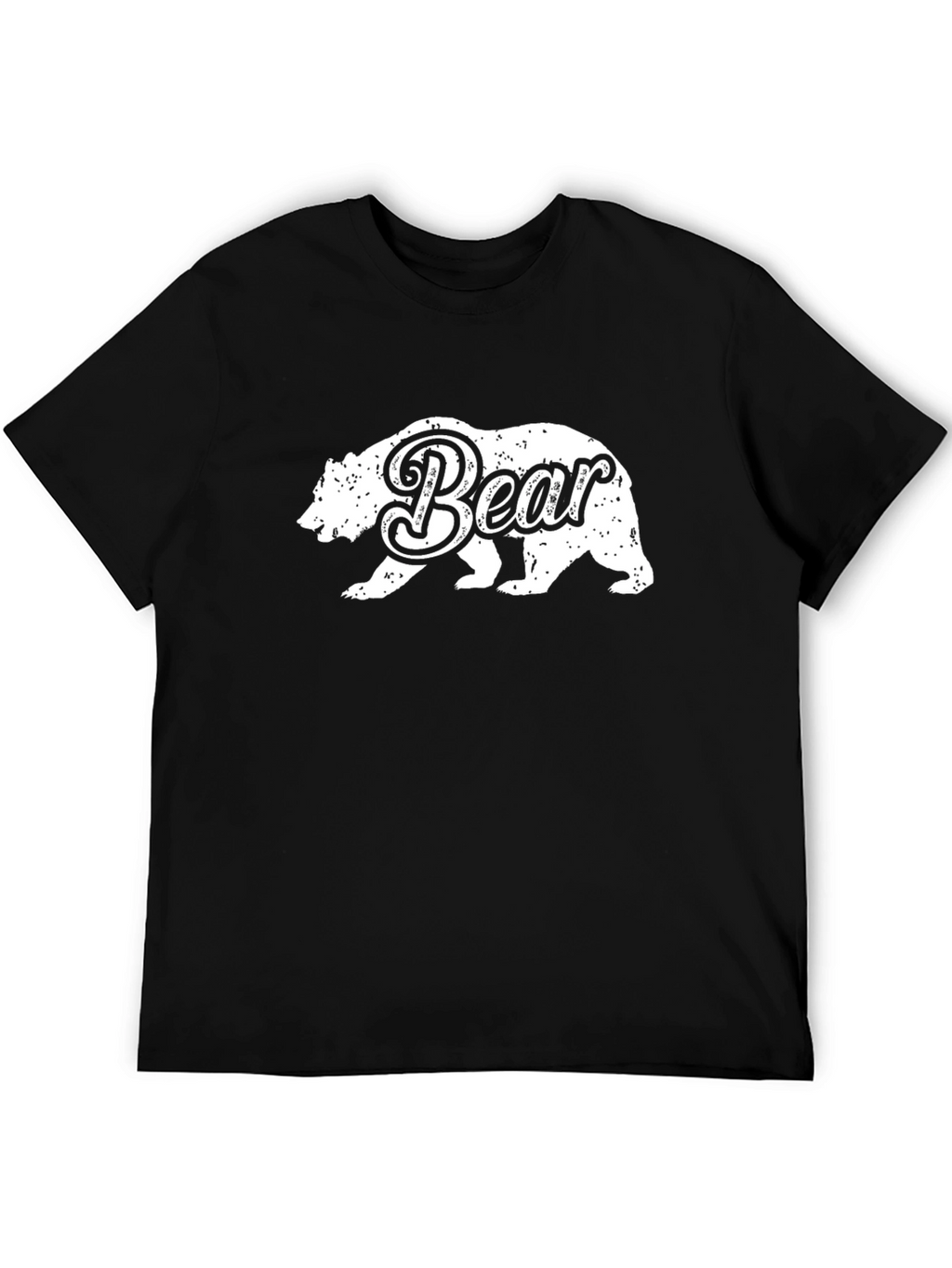 Bear Graphic T-Shirt - Distressed Design