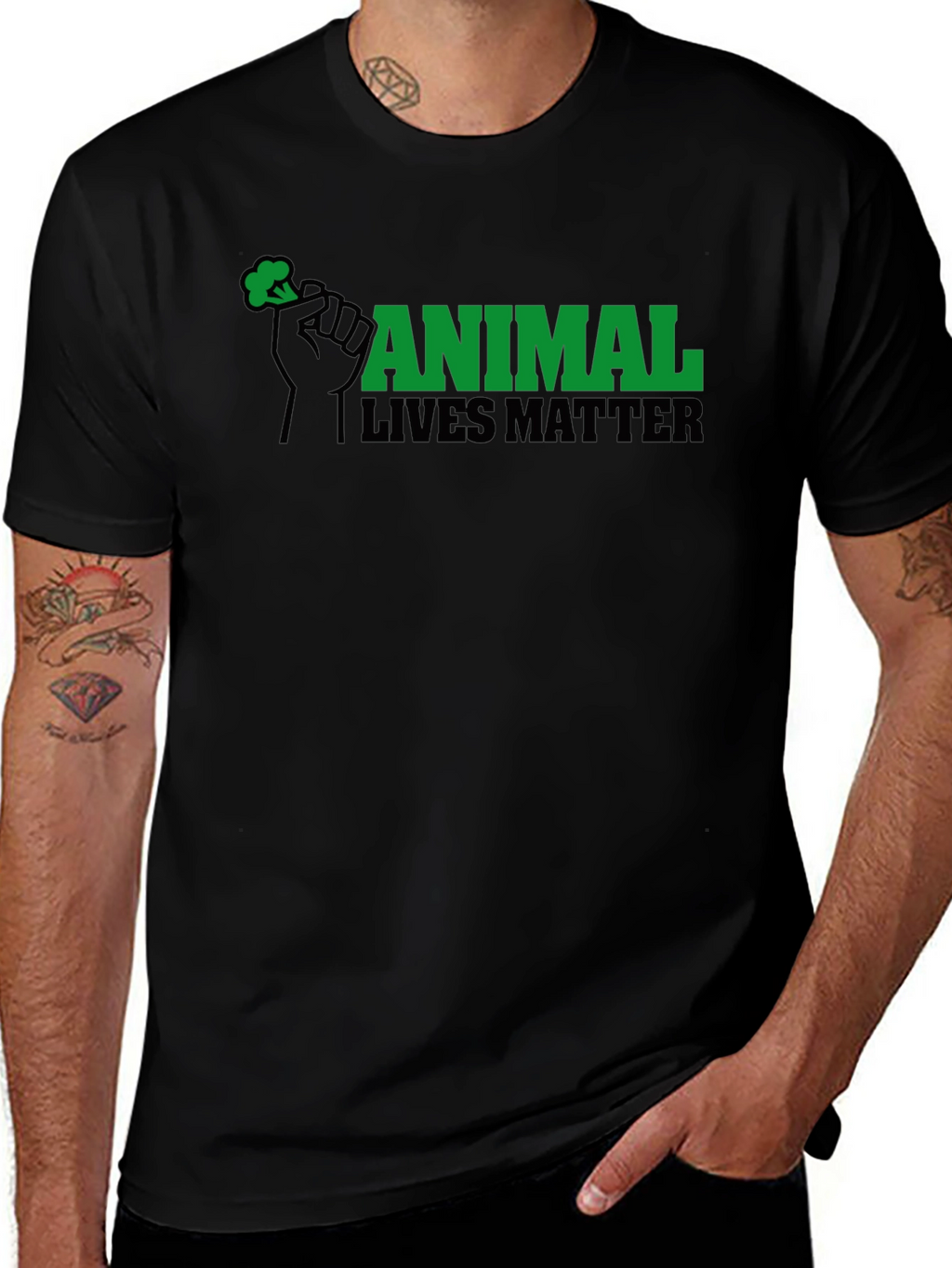 Animal Lives Matter Black T-Shirt