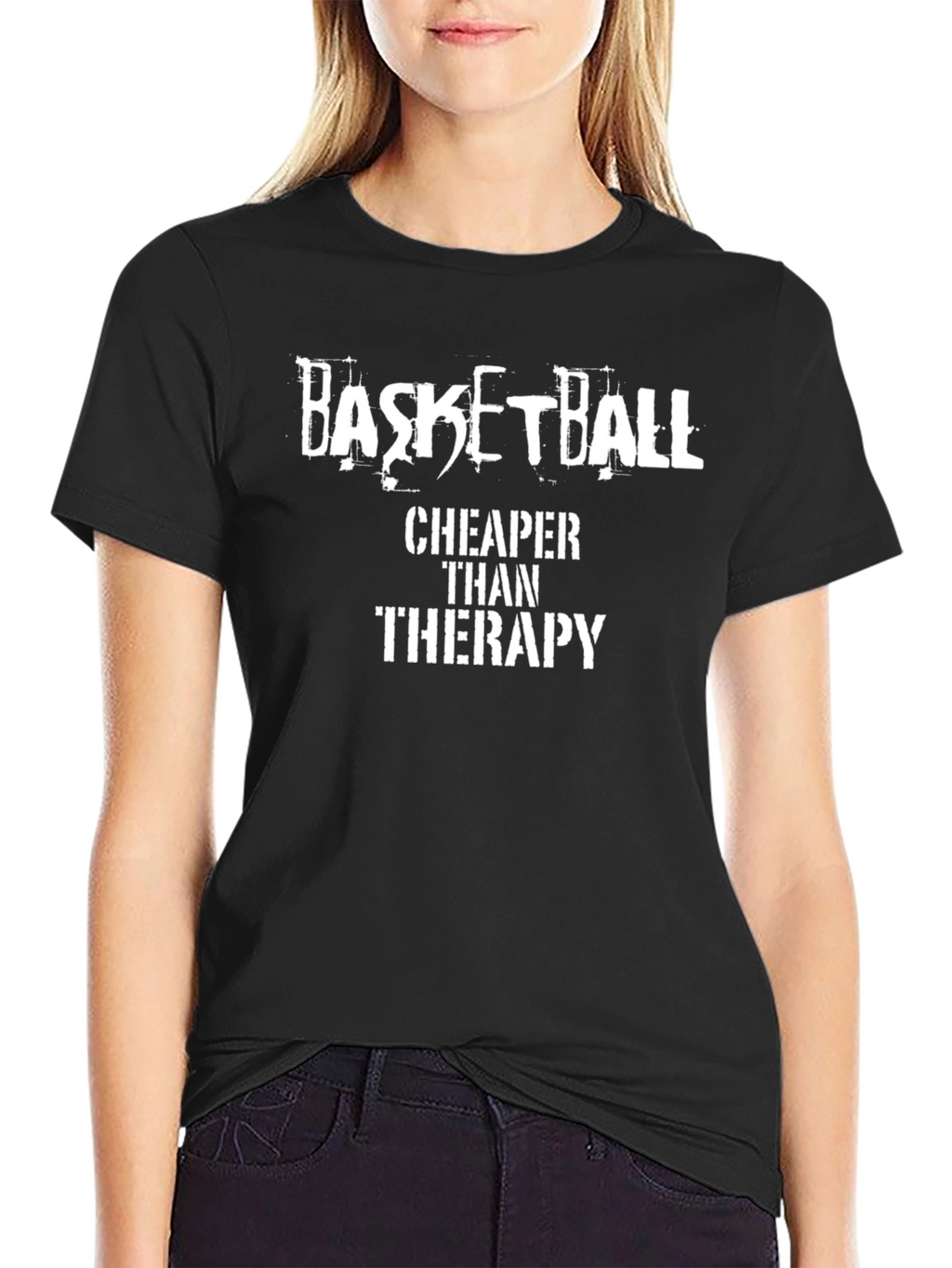 Basketball Cheaper Than Therapy Graphic Tee