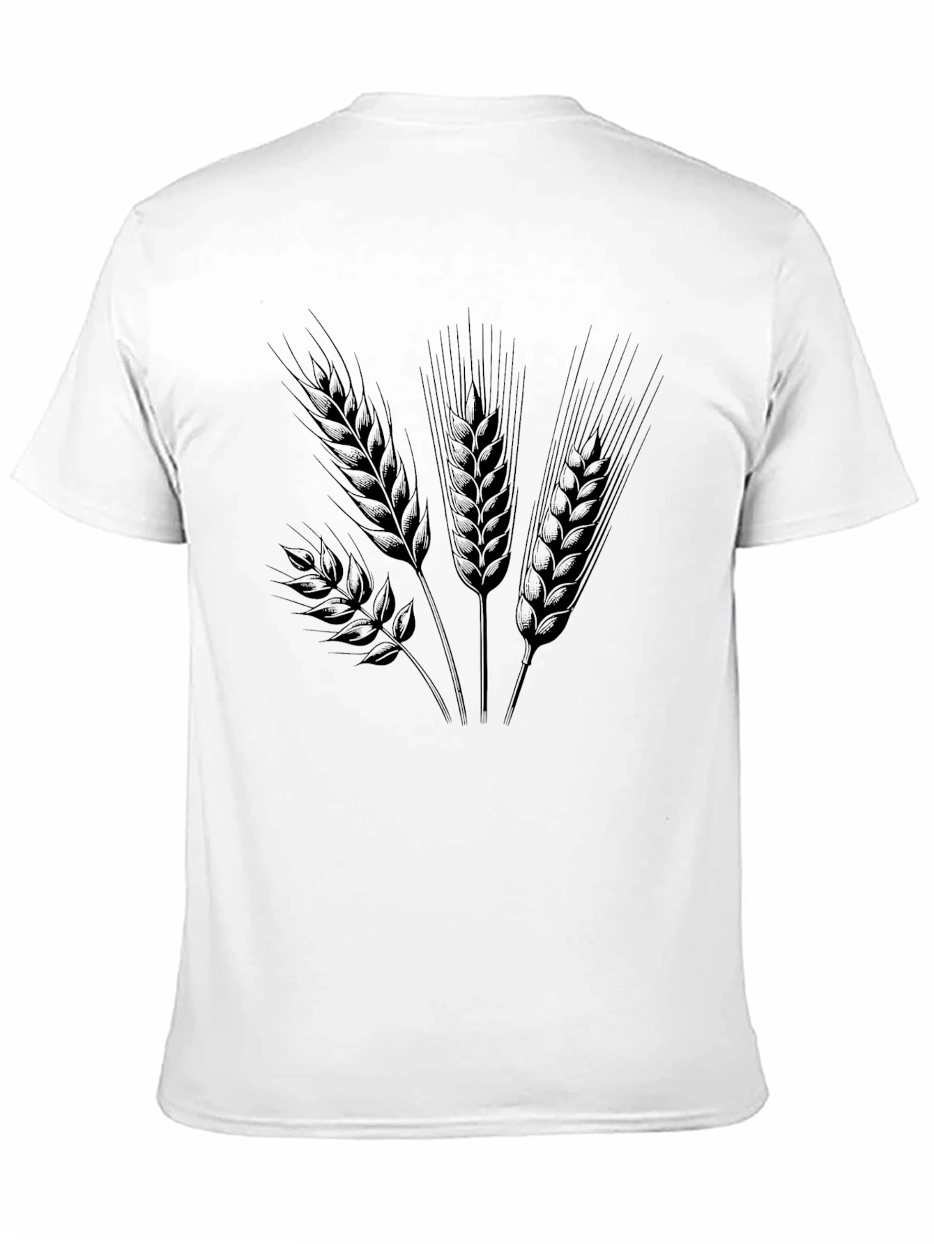 Wheat Graphic Tee - Classic Black Cotton Comfort