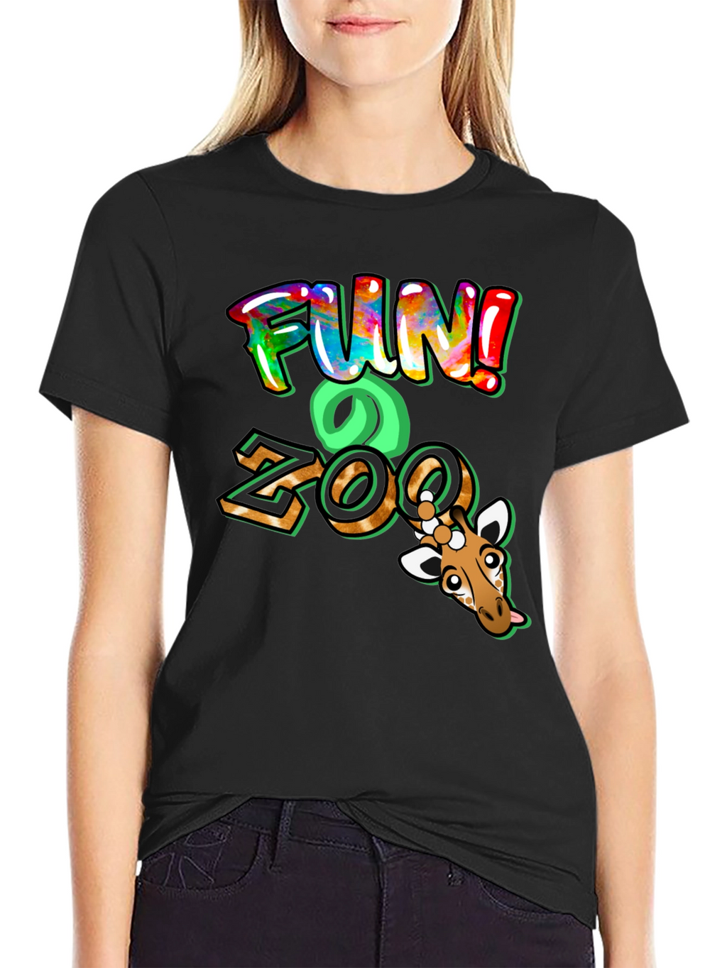 Fun Zoo Giraffe Graphic Tee