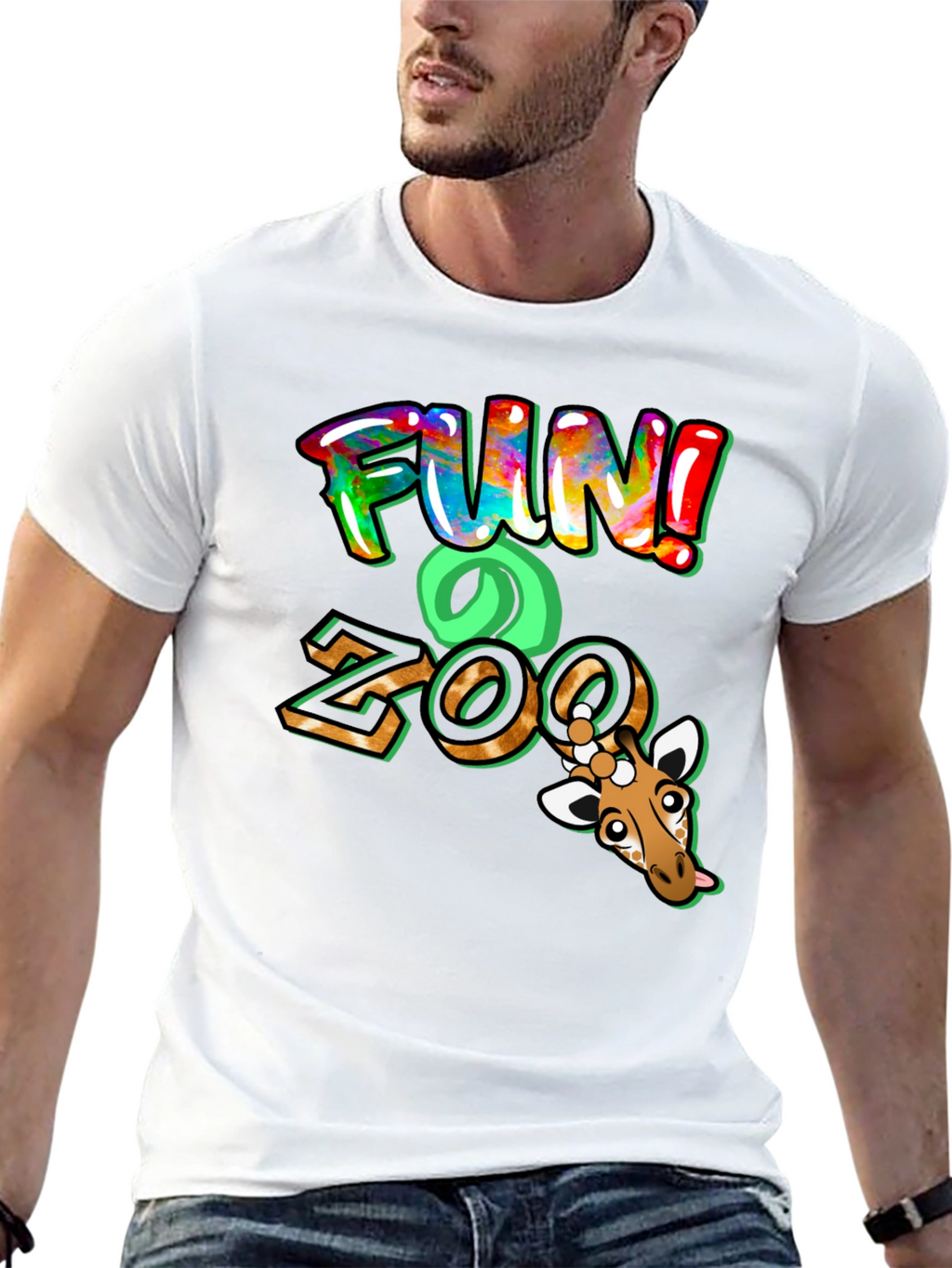 Fun Zoo Giraffe Graphic Tee
