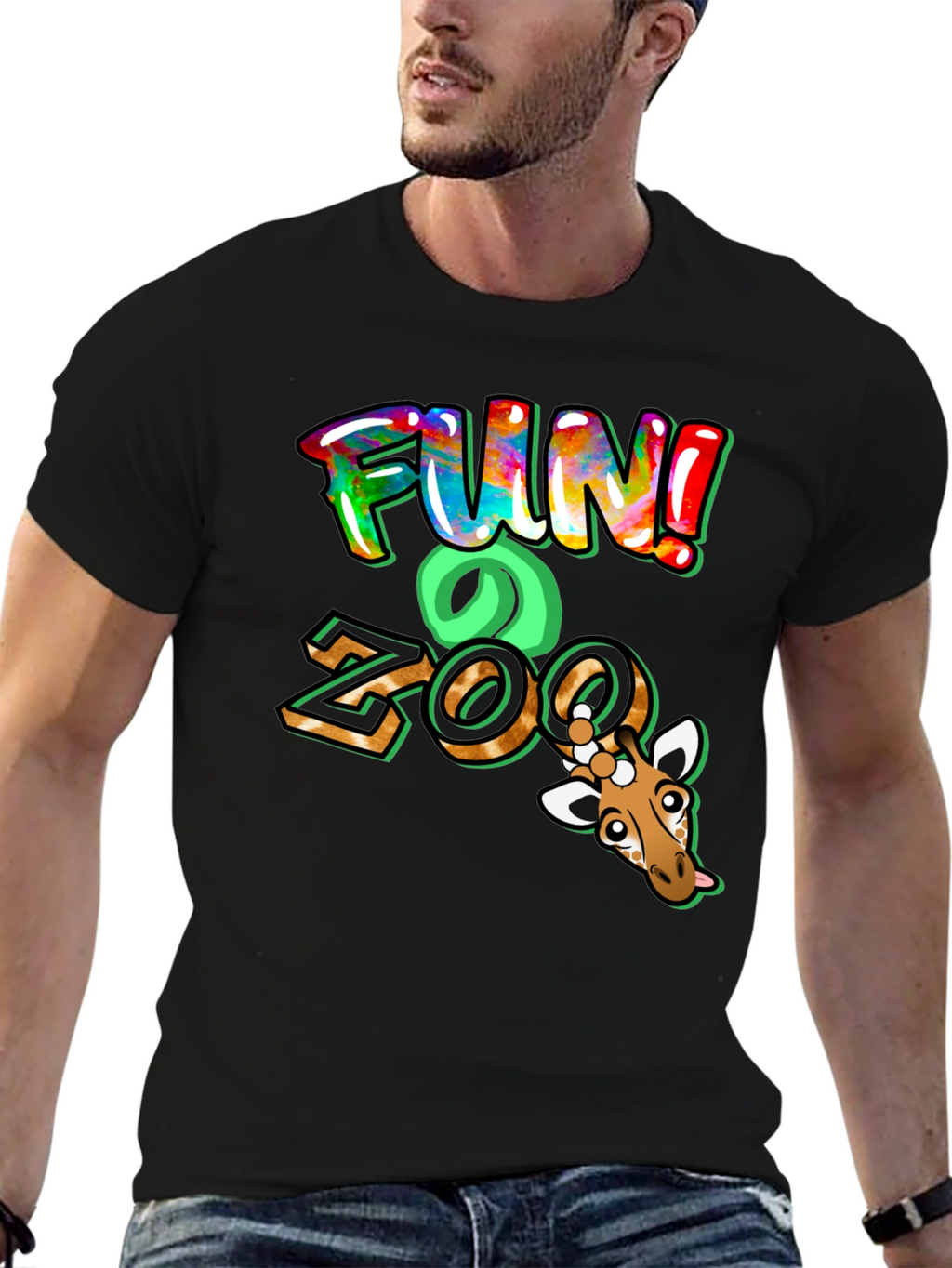 Fun Zoo Giraffe Graphic Tee