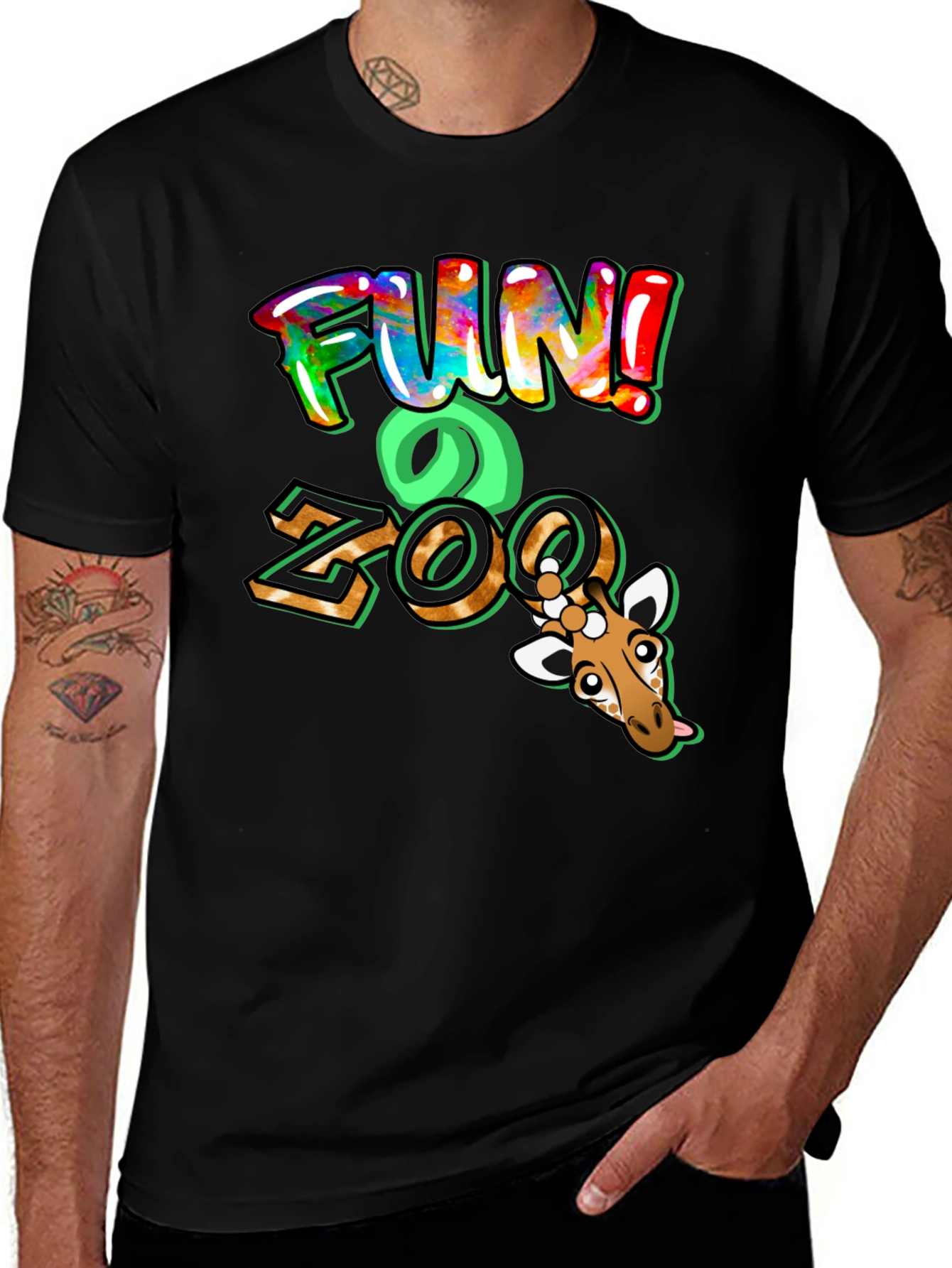 Fun Zoo Giraffe Graphic Tee