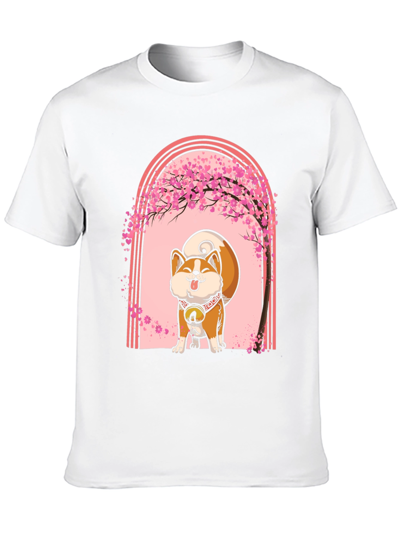 Akita Inu Cherry Blossom T-Shirt