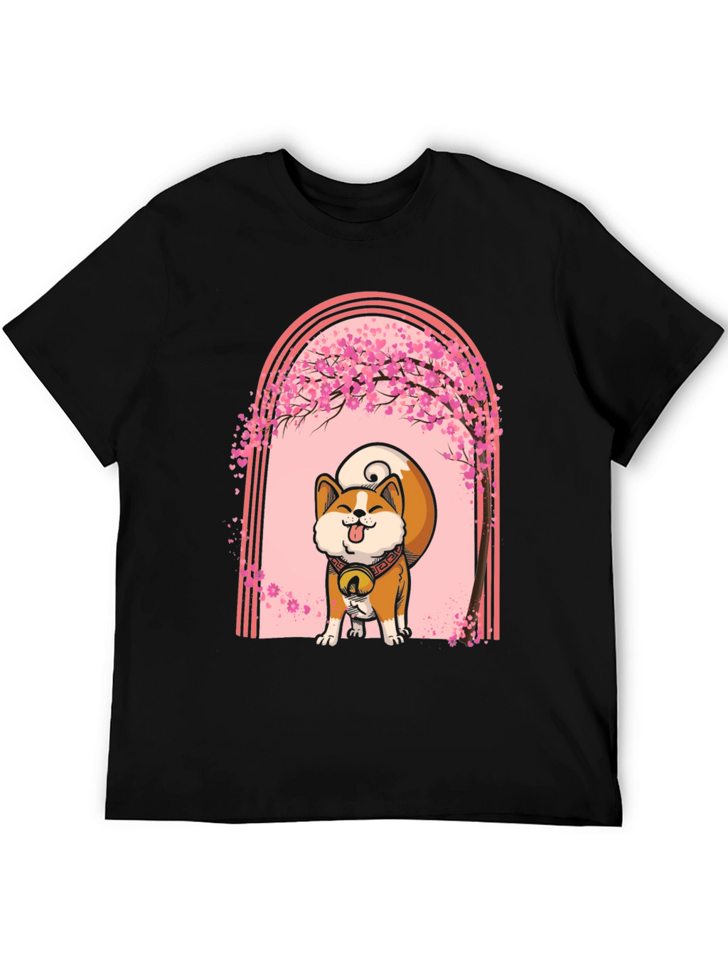 Akita Inu Cherry Blossom T-Shirt