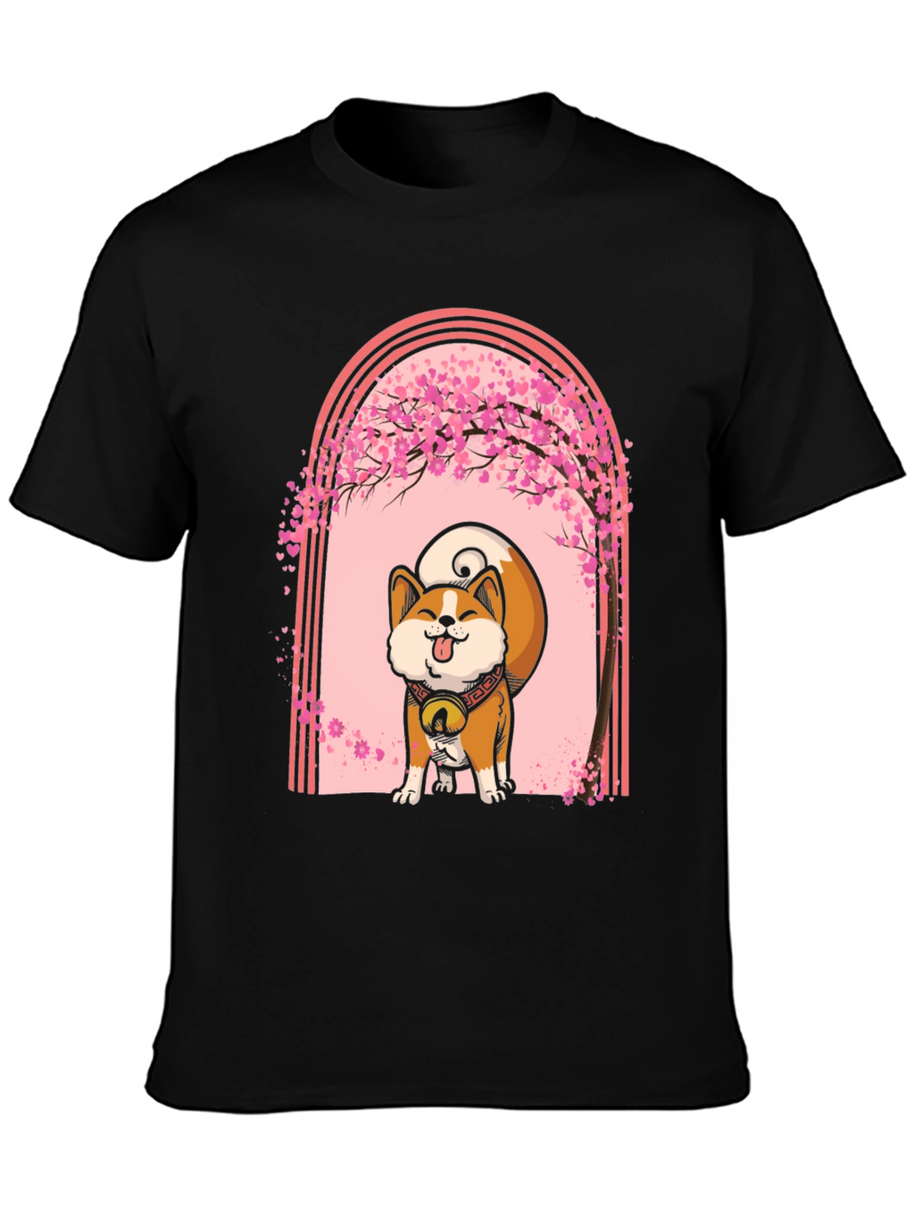 Akita Inu Cherry Blossom T-Shirt
