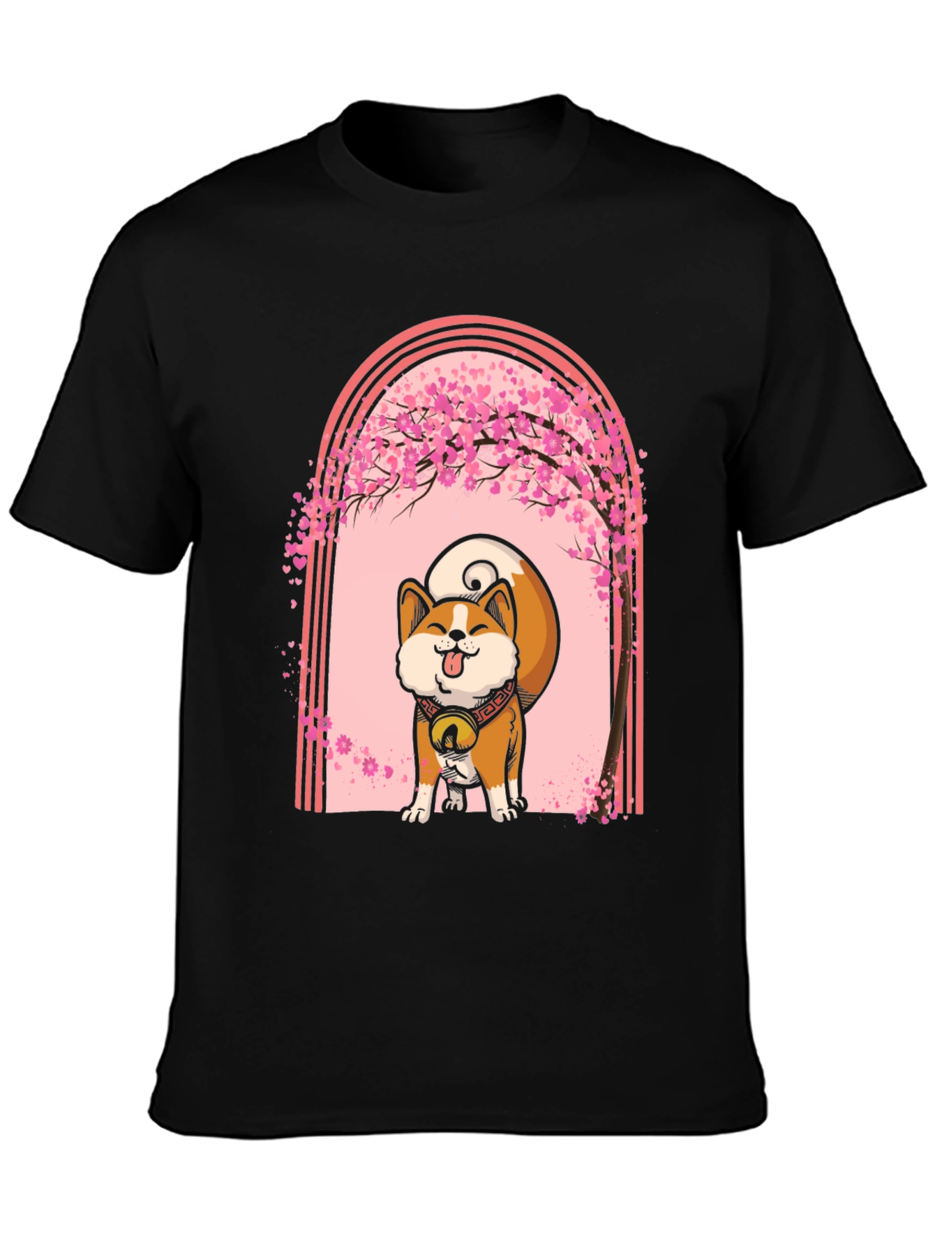 Akita Inu Cherry Blossom T-Shirt