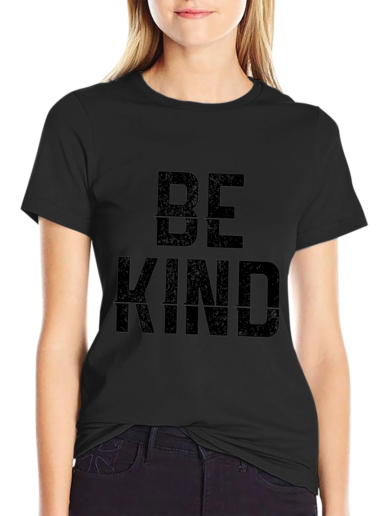 Be Kind Black Graphic Tee Shirt