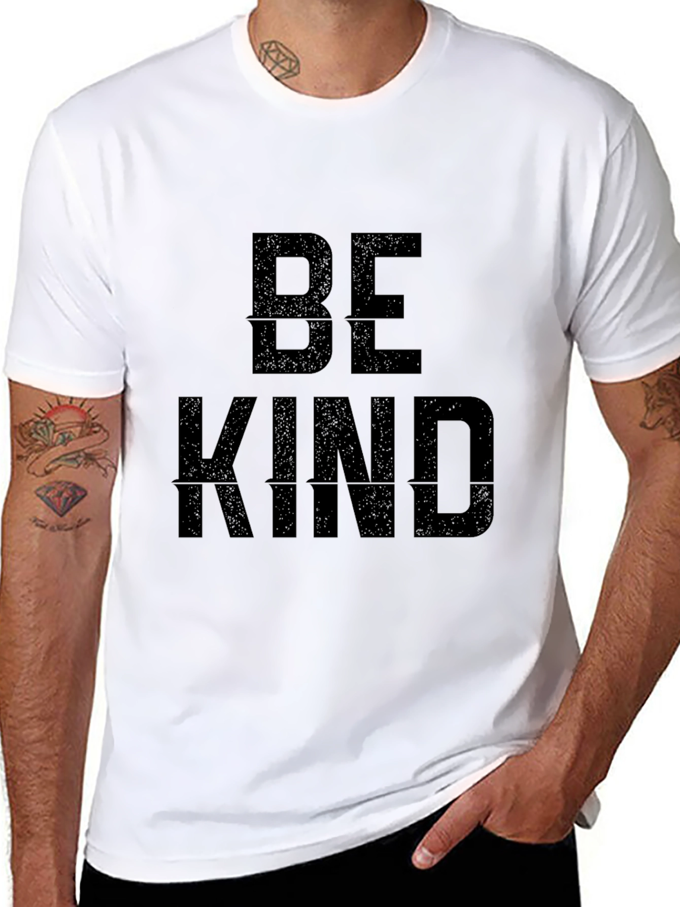 Be Kind Black Graphic Tee Shirt