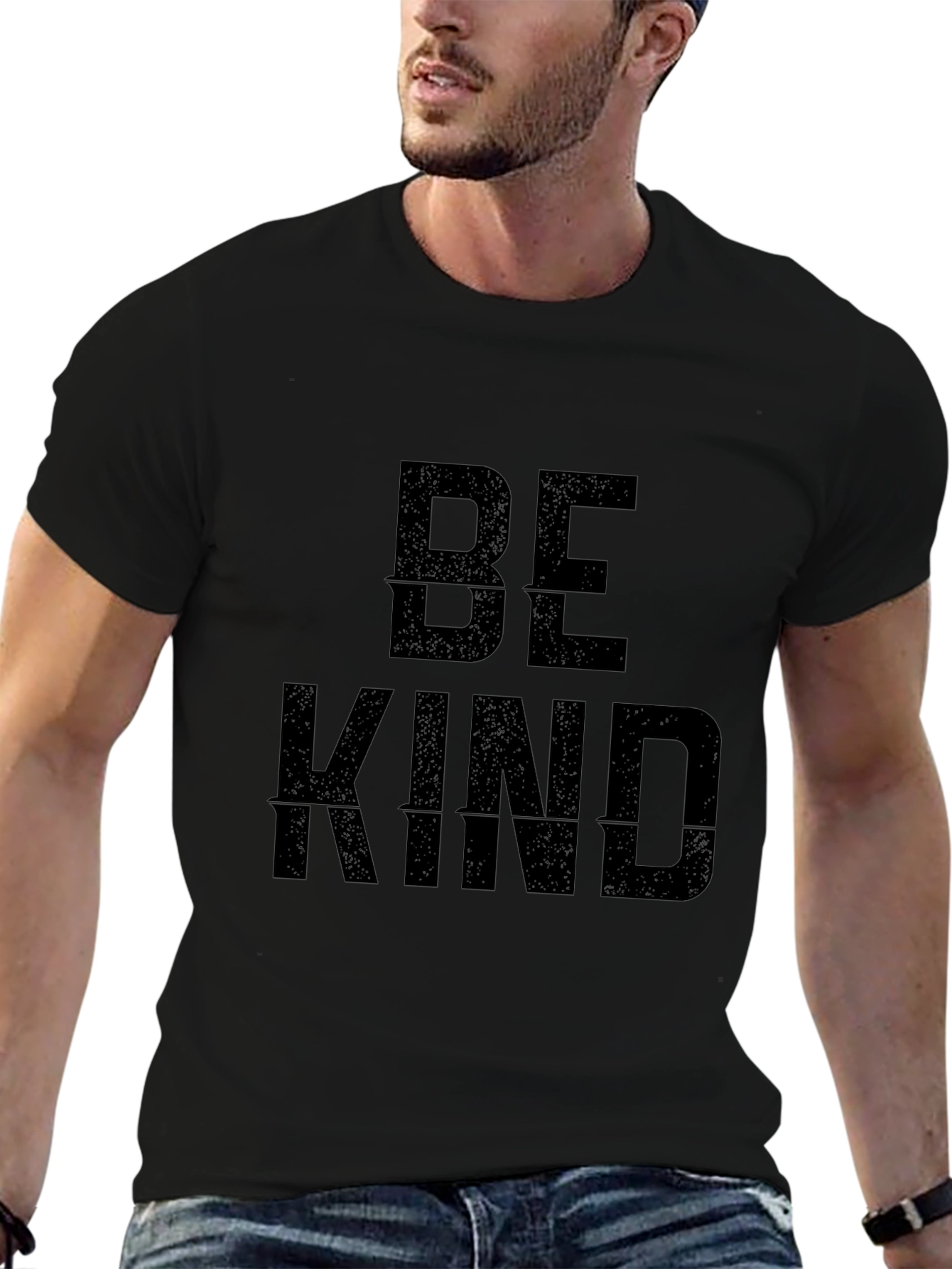 Be Kind Black Graphic Tee Shirt