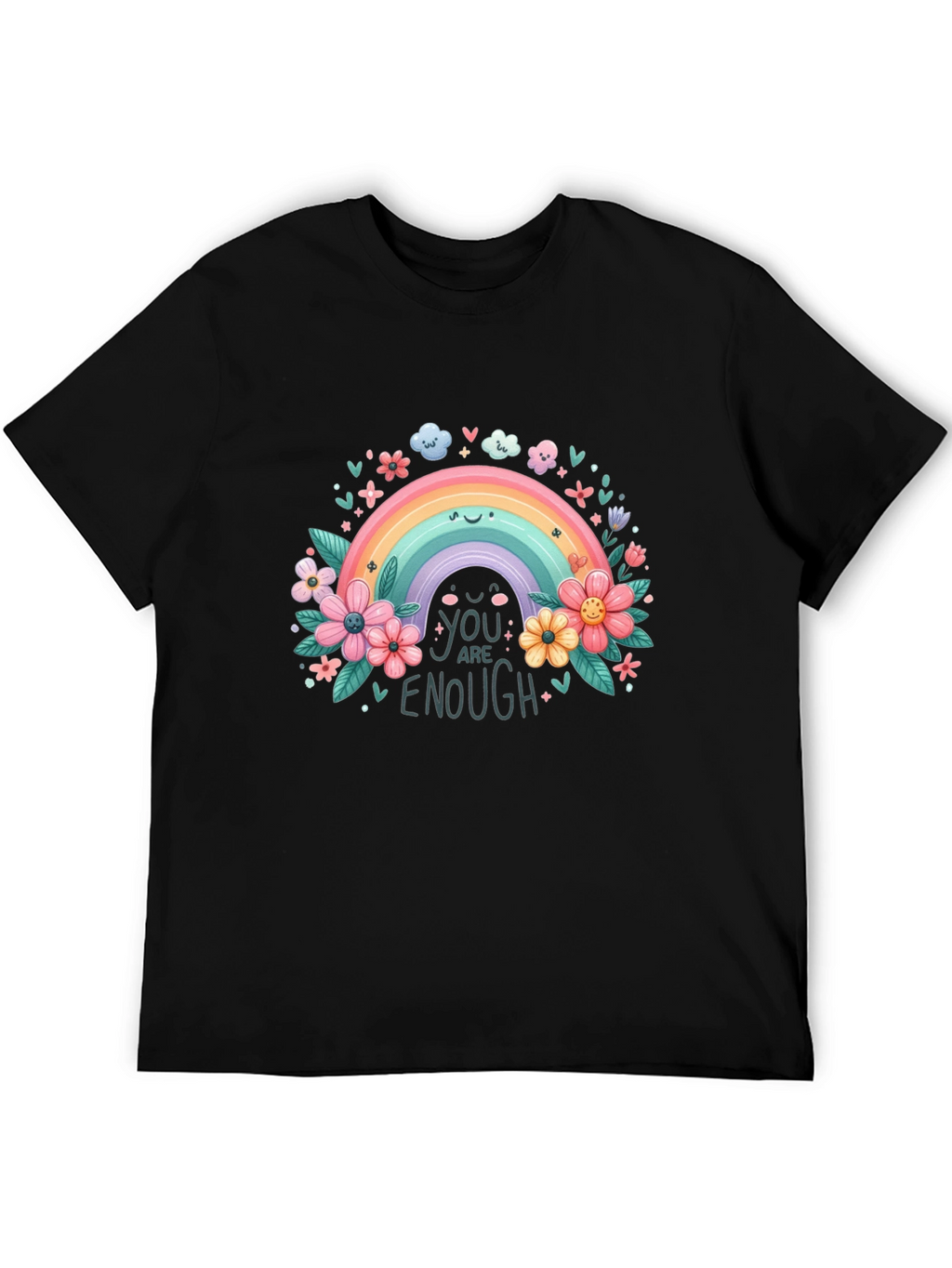 Rainbow You Are Enough Graphic Tee