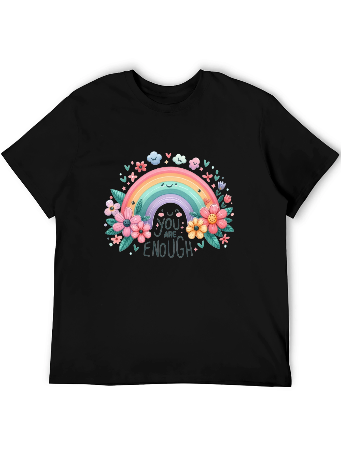 Rainbow You Are Enough Graphic Tee