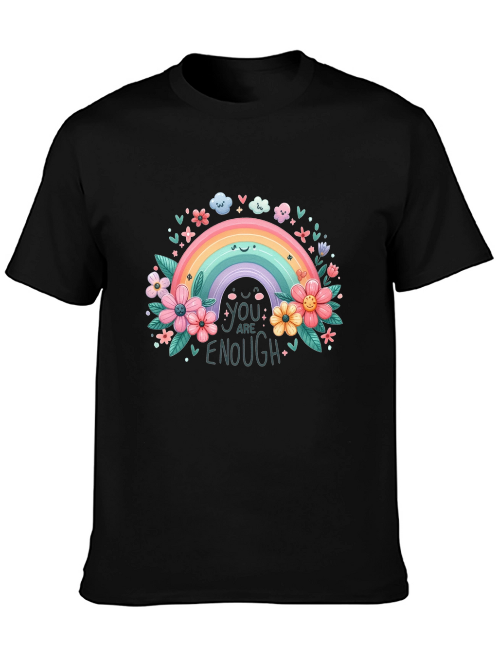 Rainbow You Are Enough Graphic Tee