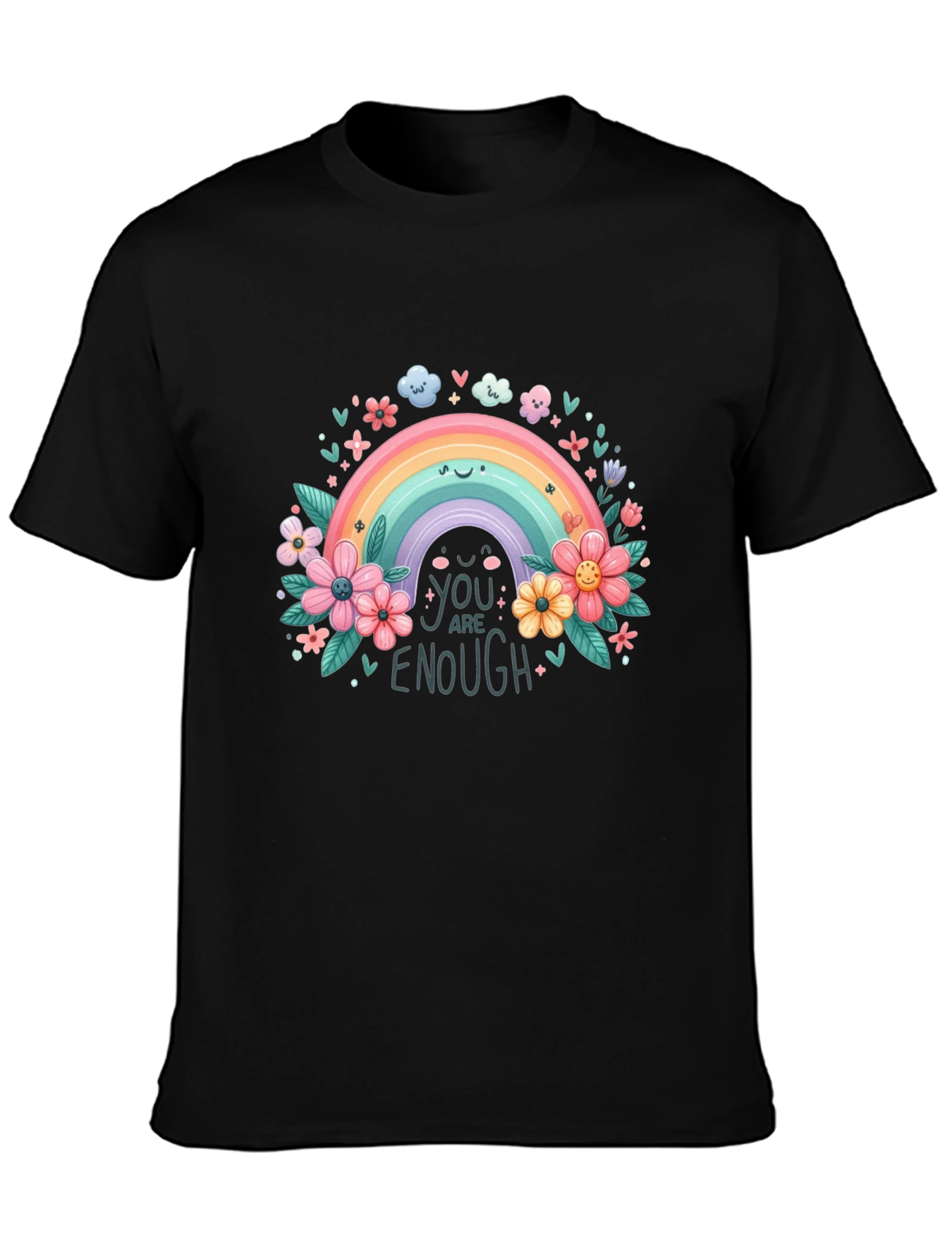 Rainbow You Are Enough Graphic Tee