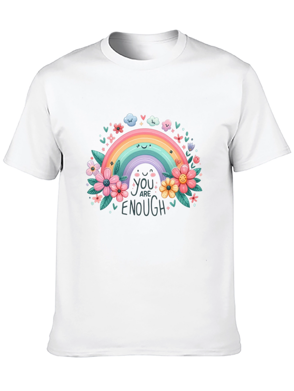 Rainbow You Are Enough Graphic Tee