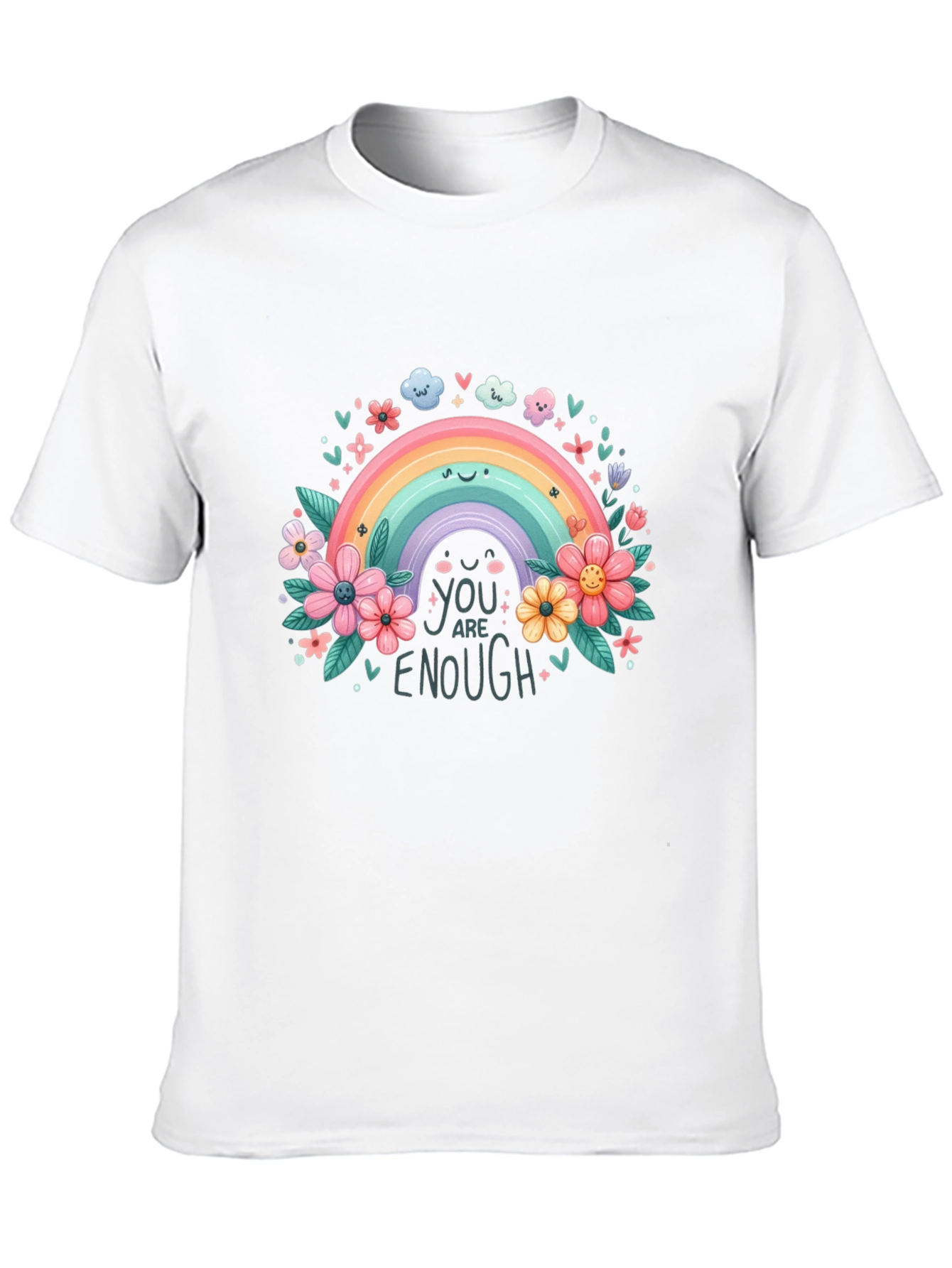 Rainbow You Are Enough Graphic Tee