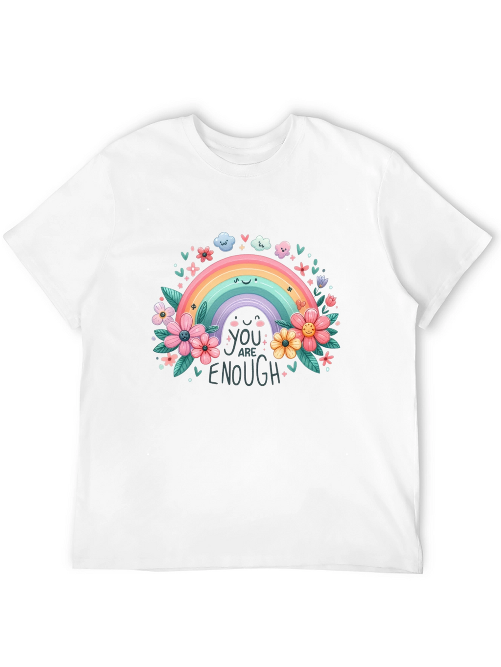 Rainbow You Are Enough Graphic Tee