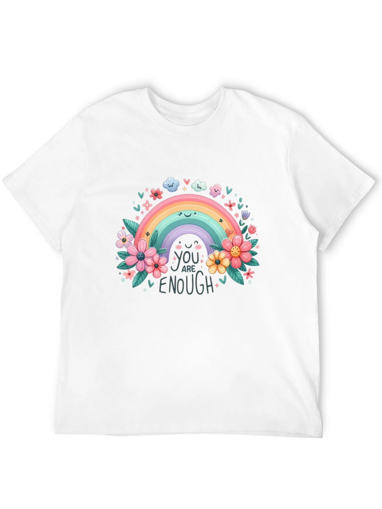 Rainbow You Are Enough Graphic Tee