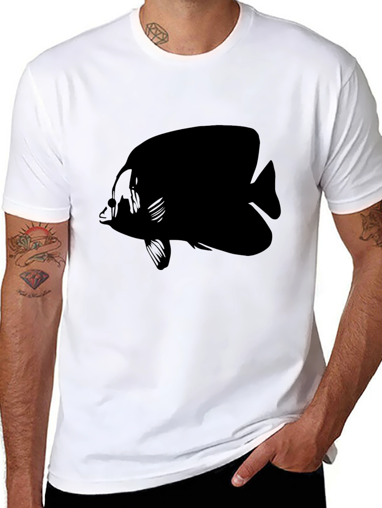 Black Fish Graphic T-Shirt