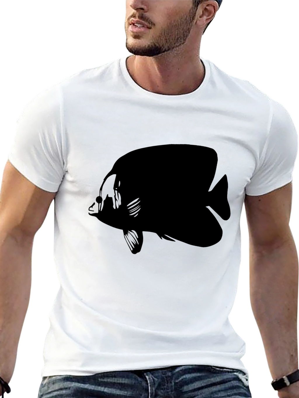 Black Fish Graphic T-Shirt