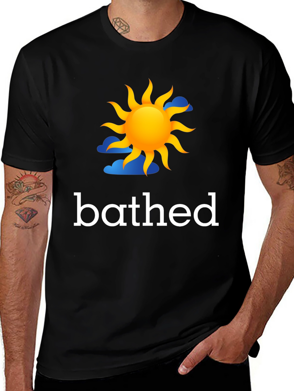 Bathed In Sun Graphic Tee - Black