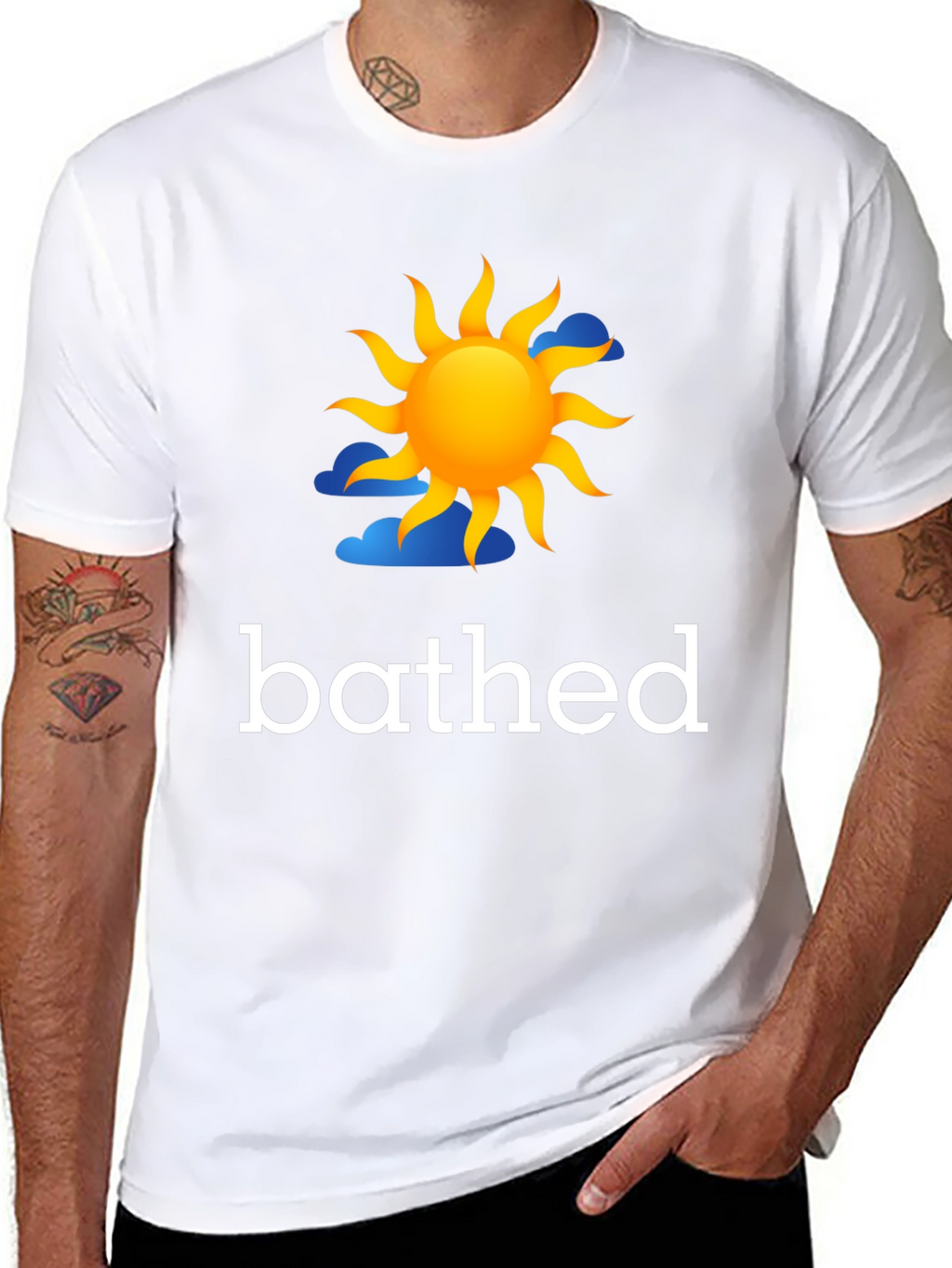 Bathed In Sun Graphic Tee - Black