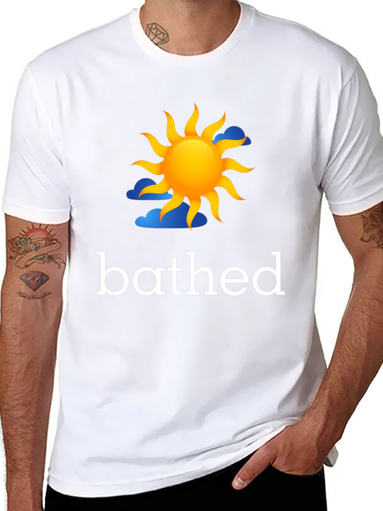 Bathed In Sun Graphic Tee - Black