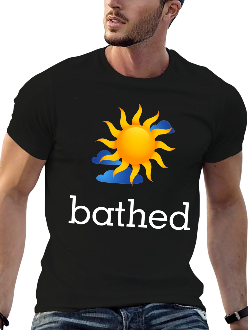 Bathed In Sun Graphic Tee - Black