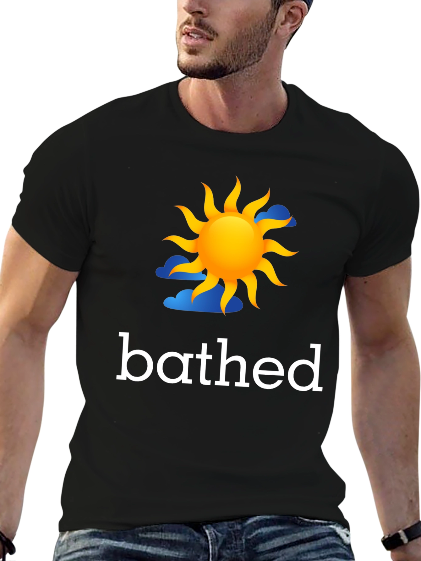 Bathed In Sun Graphic Tee - Black