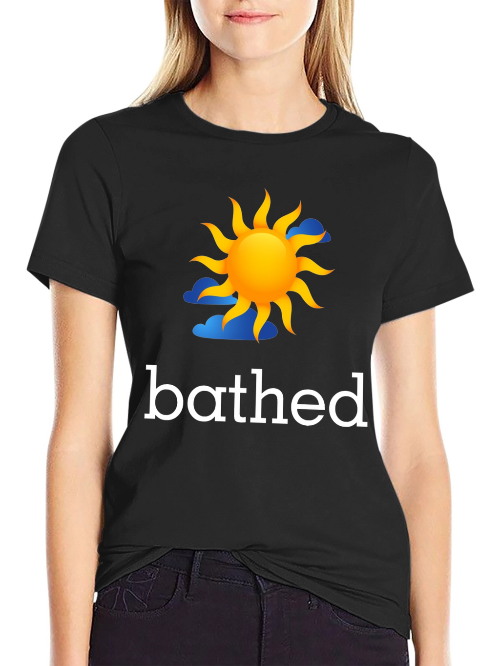 Bathed In Sun Graphic Tee - Black