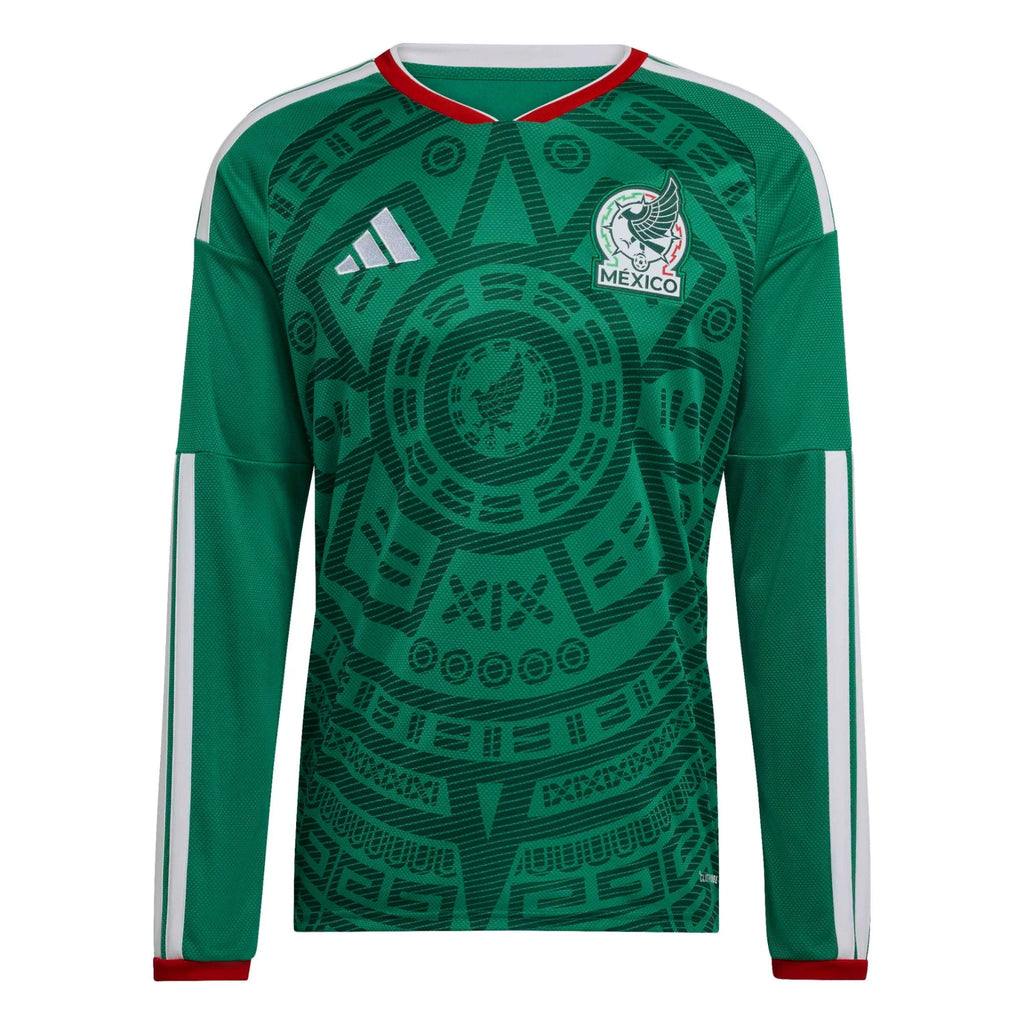 2026 Mexico Men's Stadium Home Long-Sleeve Soccer Jersey (Custom)