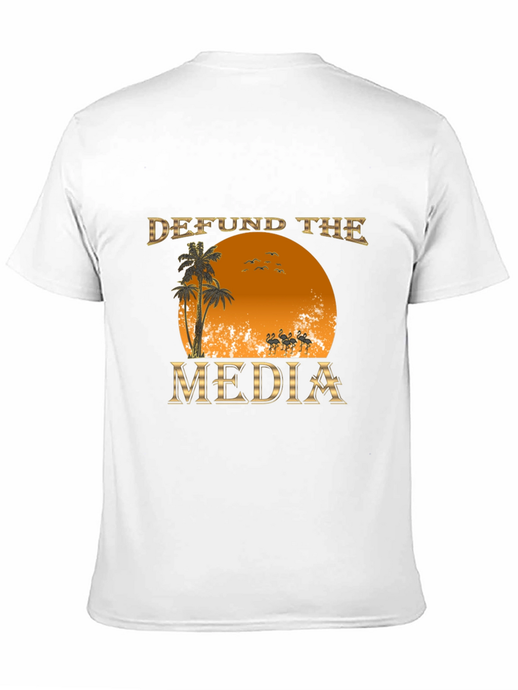 Defund the Media Graphic T-Shirt