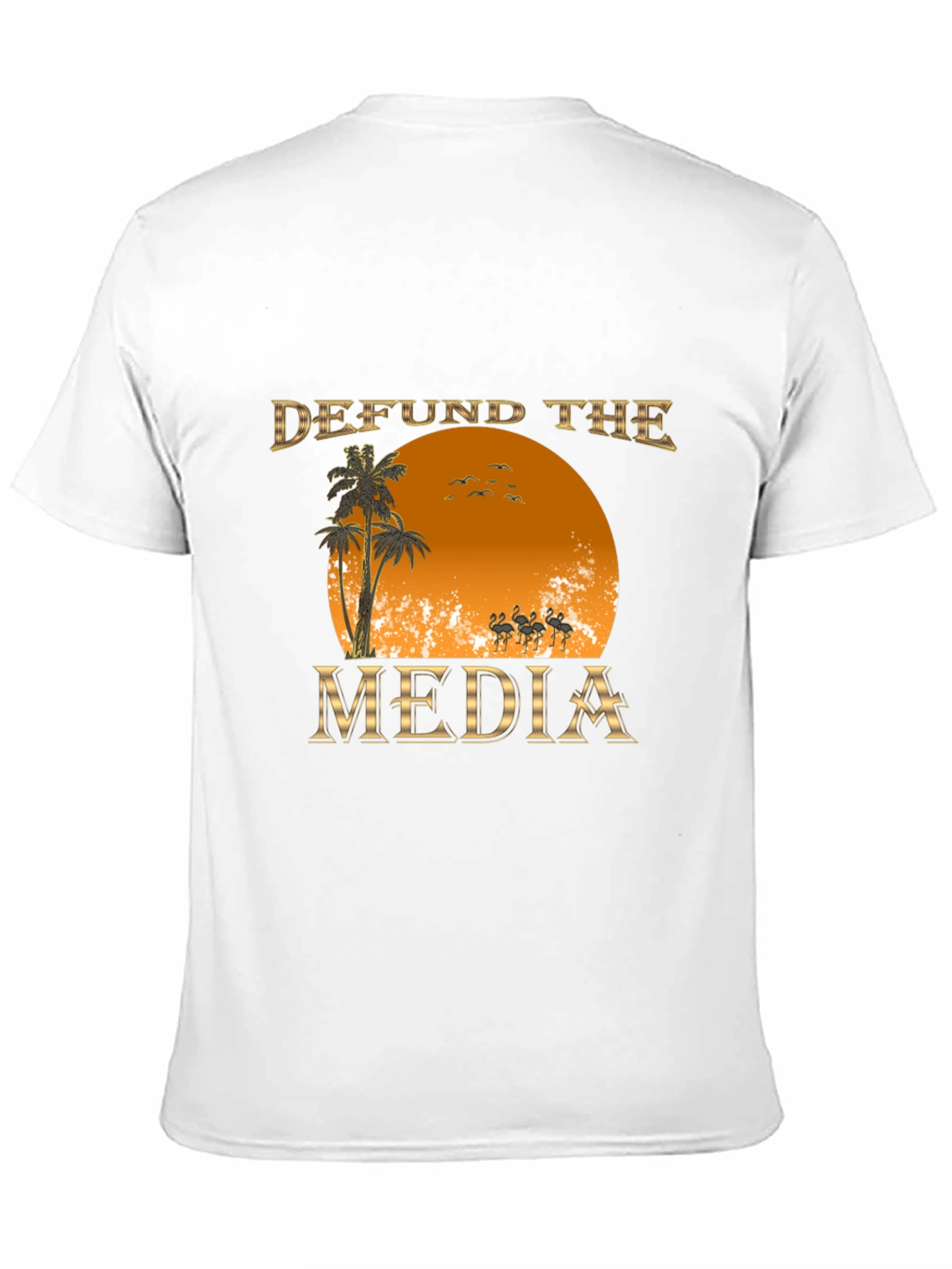 Defund the Media Graphic T-Shirt