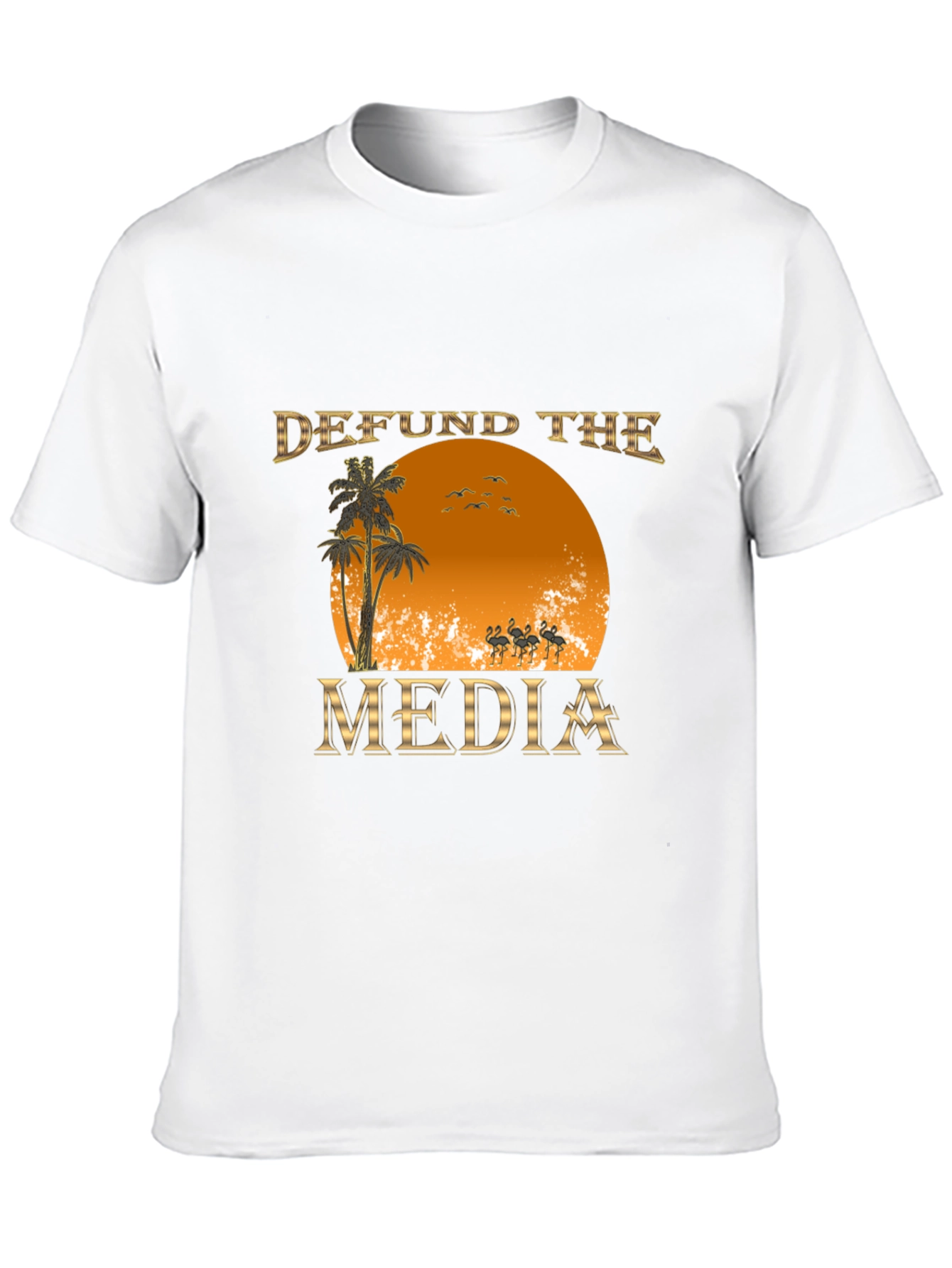 Defund the Media Graphic T-Shirt