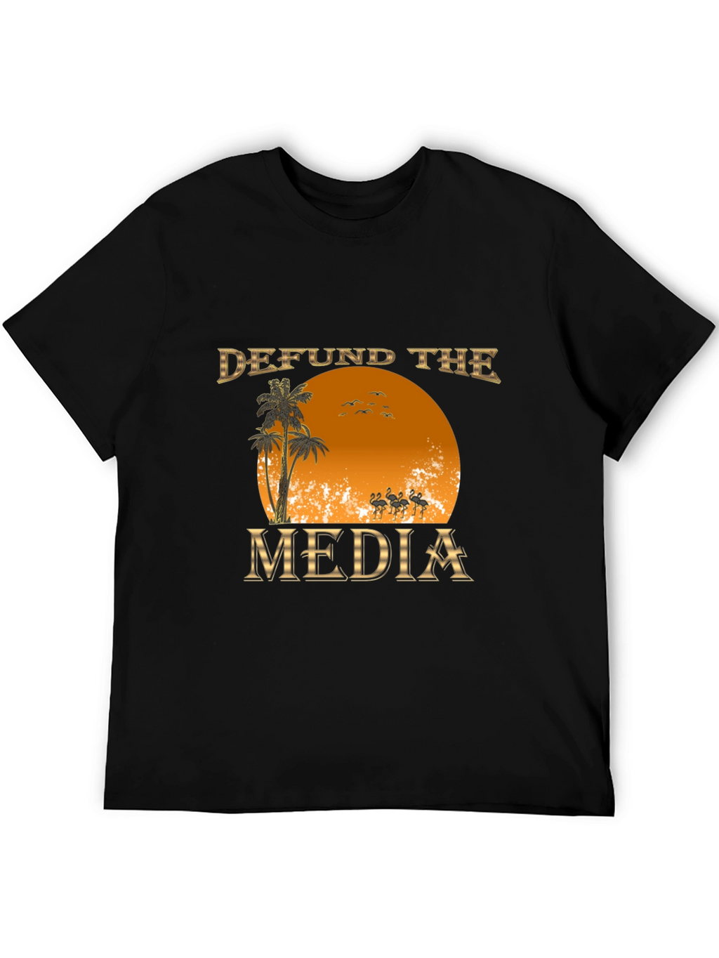 Defund the Media Graphic T-Shirt