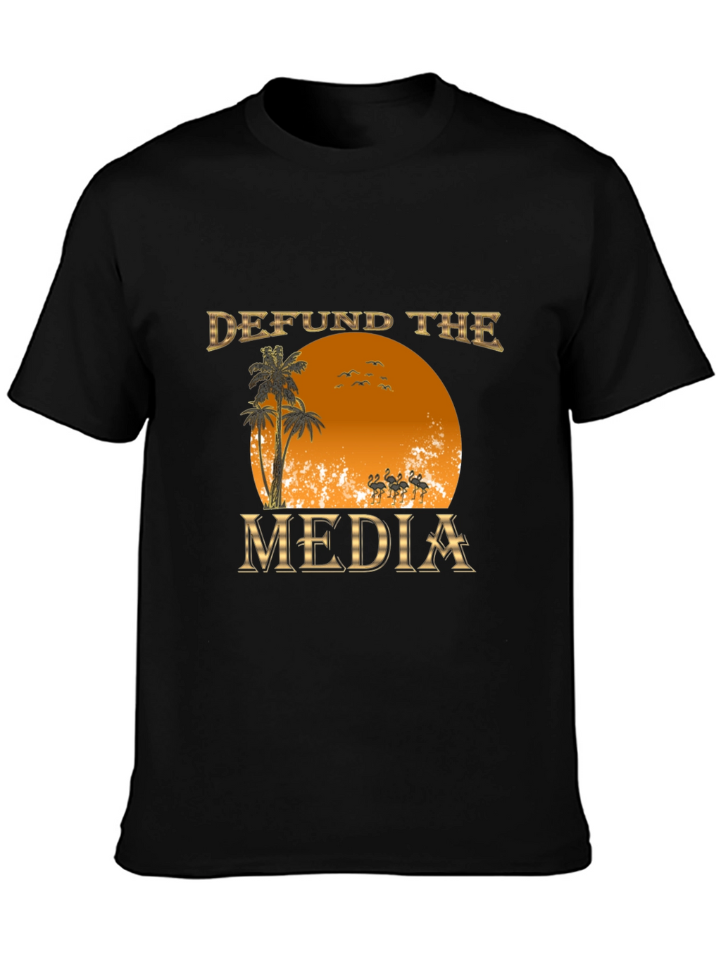 Defund the Media Graphic T-Shirt