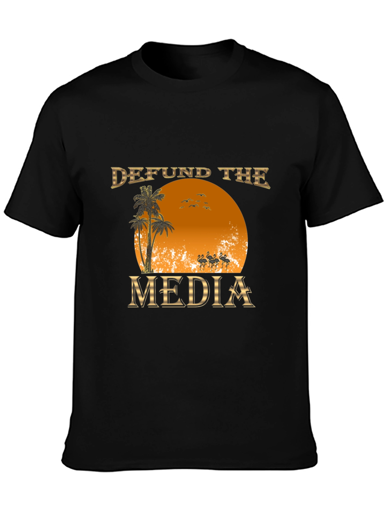 Defund the Media Graphic T-Shirt