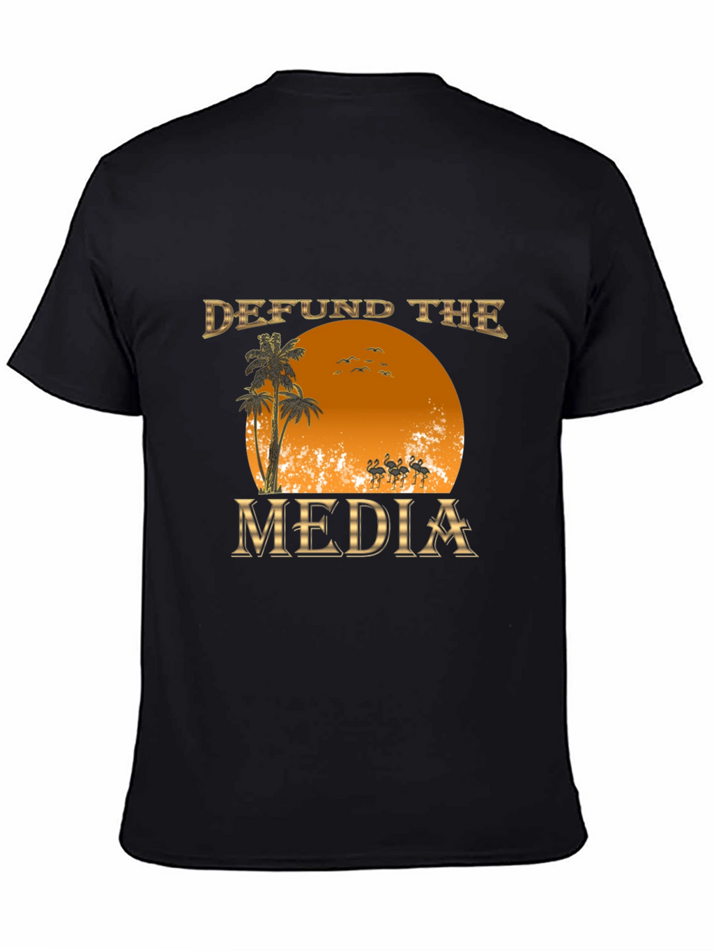 Defund the Media Graphic T-Shirt