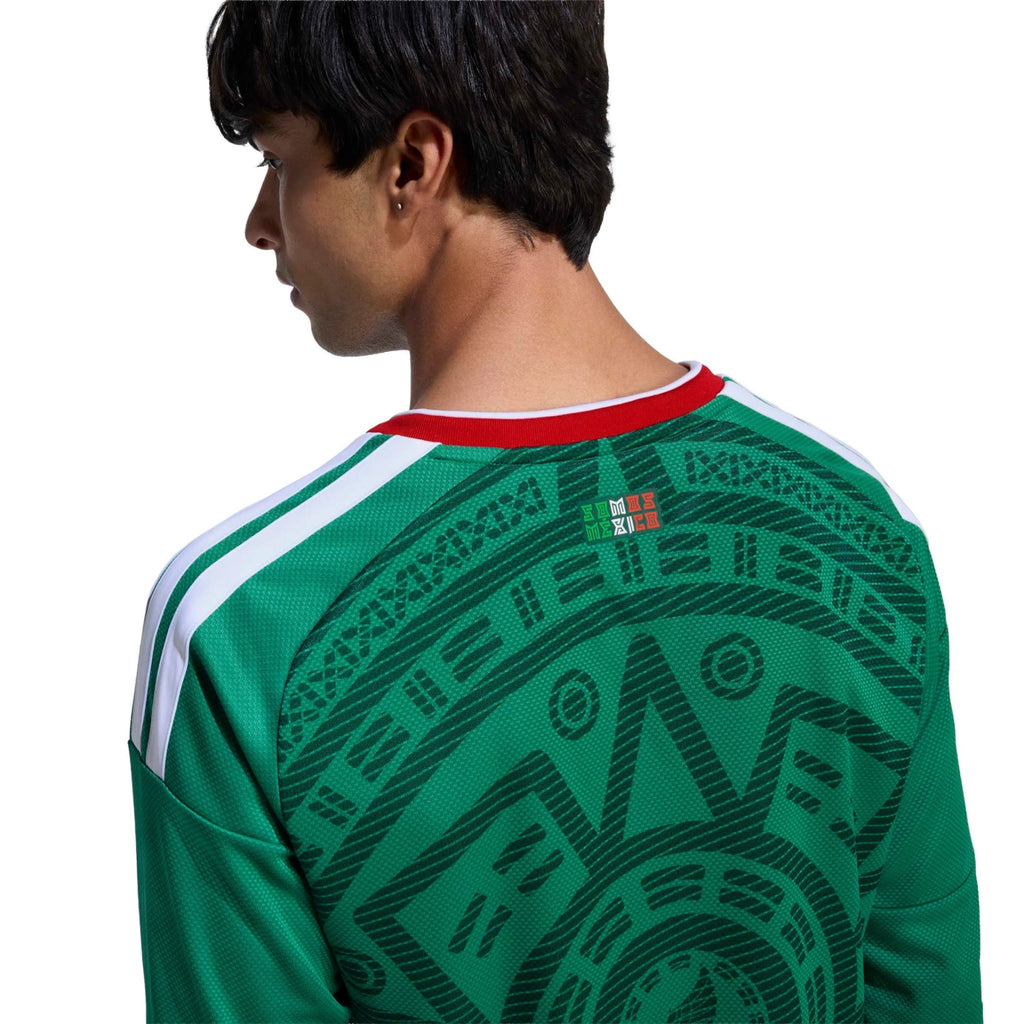 2026 Mexico Men's Stadium Home Long-Sleeve Soccer Jersey (Custom)