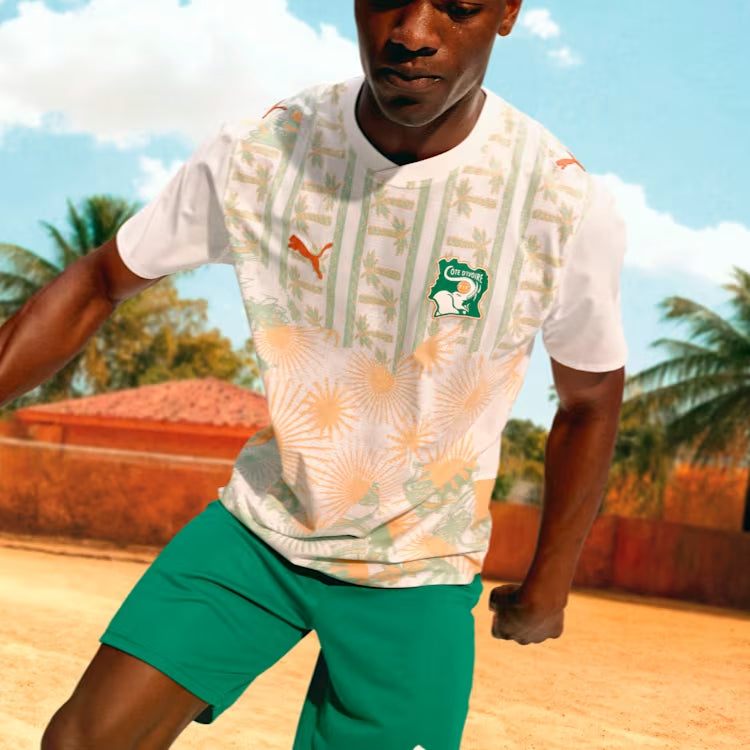 Ivory Coast Away Men's Soccer Jersey-Men (Custom)