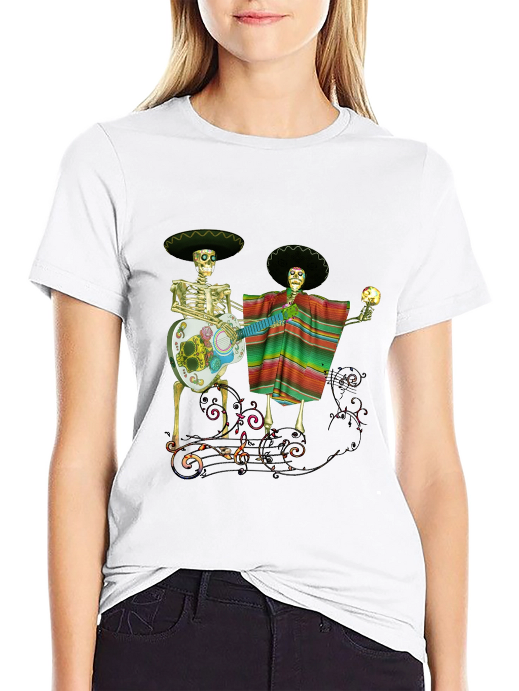 Dia de los Muertos Black T-Shirt