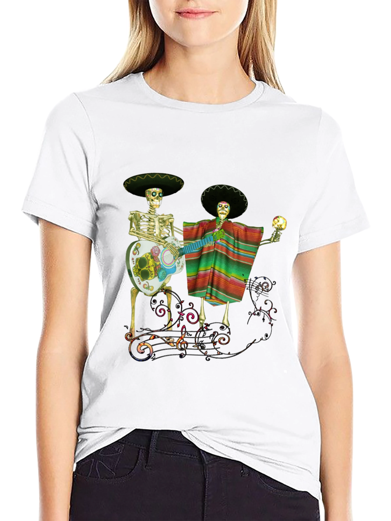 Dia de los Muertos Black T-Shirt